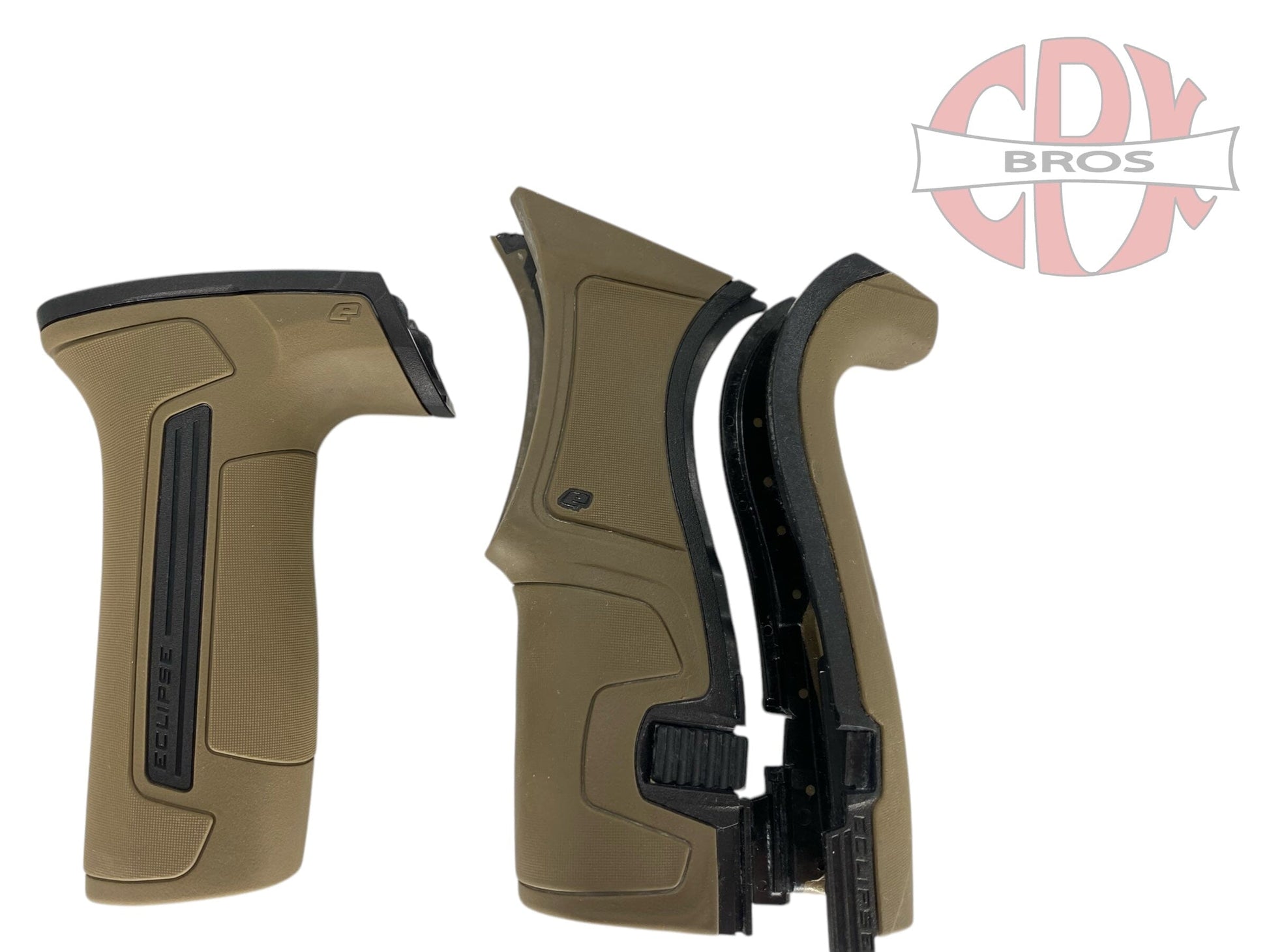 Used Planet Eclipse Cs2 Grips - Brown Tan Paintball Gun from CPXBrosPaintball Buy/Sell/Trade Paintball Markers, New Paintball Guns, Paintball Hoppers, Paintball Masks, and Hormesis Headbands