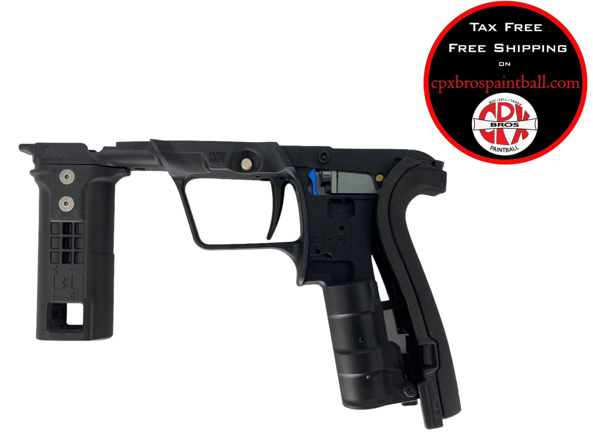 Used Planet Eclipse Cs2 Mech Frame Black Paintball Gun from CPXBrosPaintball Buy/Sell/Trade Paintball Markers, Paintball Hoppers, Paintball Masks, and Hormesis Headbands