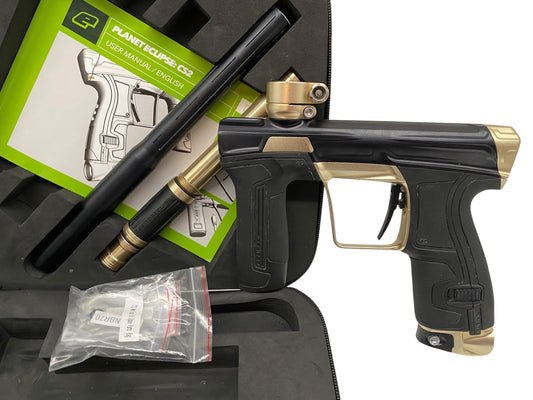 Used Planet Eclipse Cs2 Paintball Gun Black/Sandstone Paintball Gun from CPXBrosPaintball Buy/Sell/Trade Paintball Markers, New Paintball Guns, Paintball Hoppers, Paintball Masks, and Hormesis Headbands