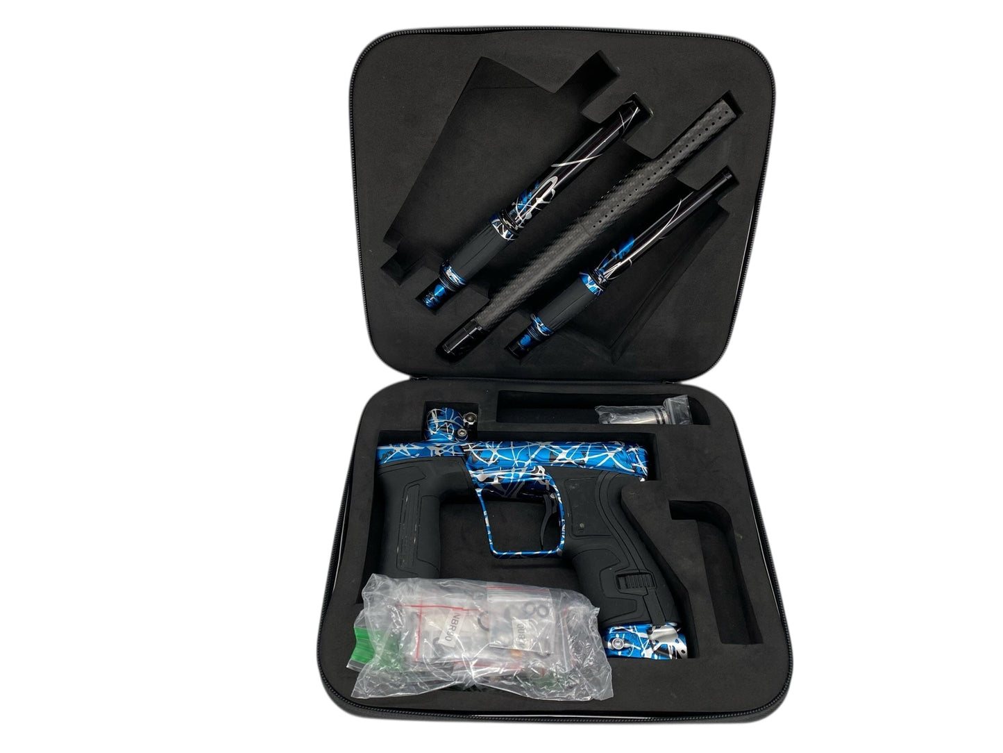 Used Planet Eclipse Cs2 Paintball Gun Blue/White/Black Splash Paintball Gun from CPXBrosPaintball Buy/Sell/Trade Paintball Markers, New Paintball Guns, Paintball Hoppers, Paintball Masks, and Hormesis Headbands