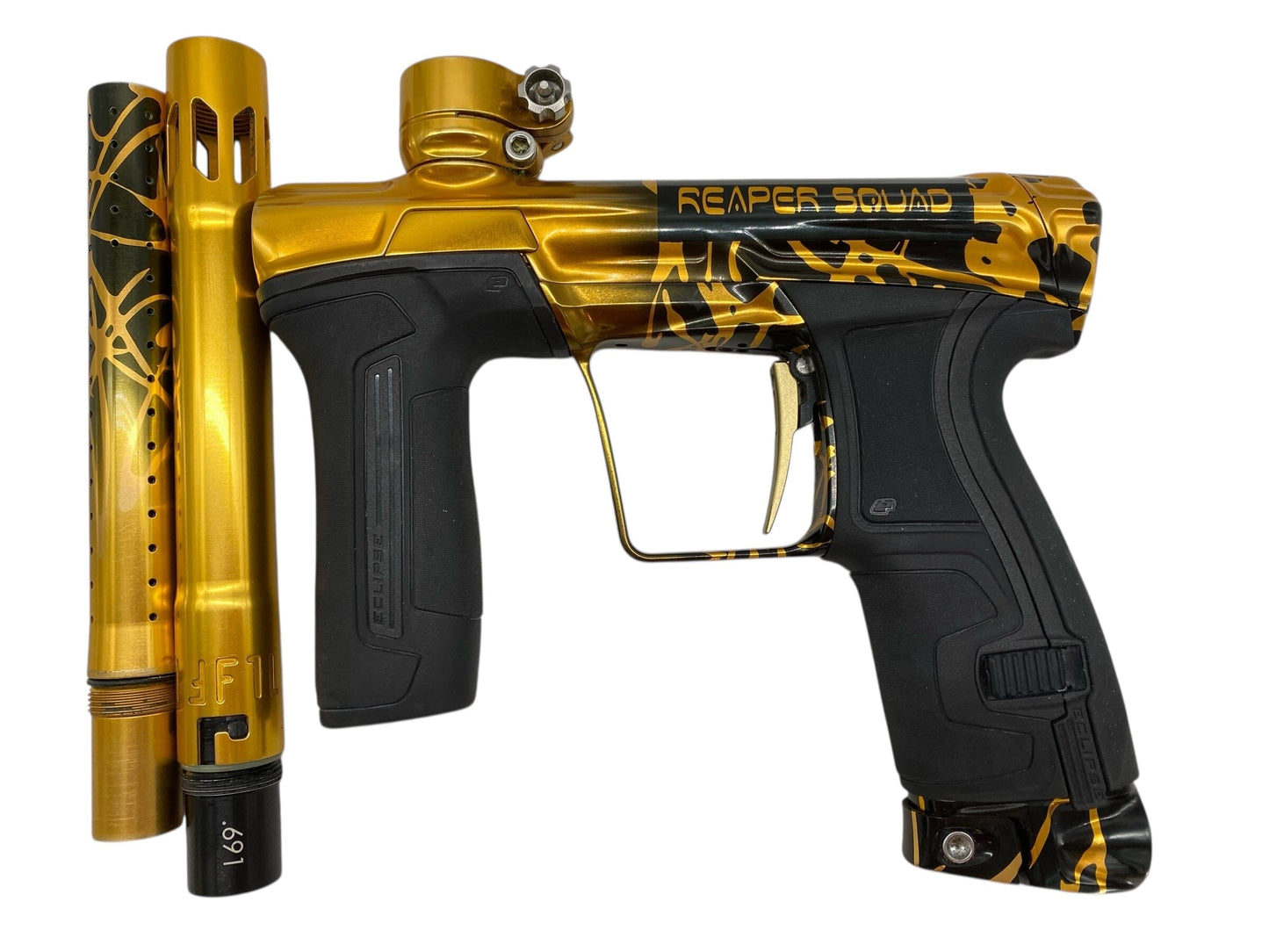 Used Planet Eclipse Cs2 Paintball Gun Orange/Black Splash Paintball Gun from CPXBrosPaintball Buy/Sell/Trade Paintball Markers, New Paintball Guns, Paintball Hoppers, Paintball Masks, and Hormesis Headbands