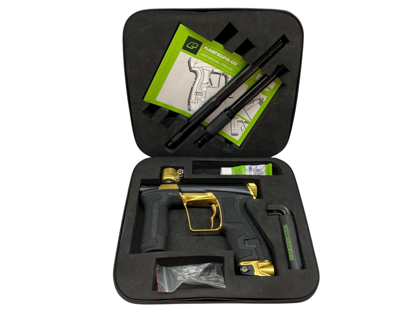 Used Planet Eclipse Cs2 Pro Paintball Gun Black/Gold Paintball Gun from CPXBrosPaintball Buy/Sell/Trade Paintball Markers, New Paintball Guns, Paintball Hoppers, Paintball Masks, and Hormesis Headbands