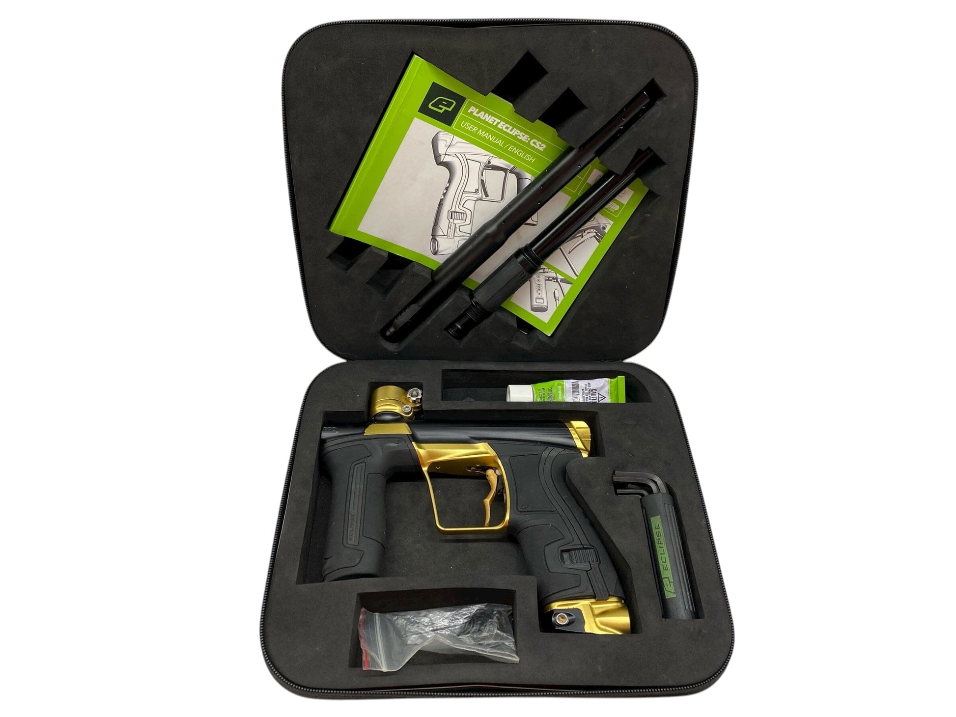 Used Planet Eclipse Cs2 Pro Paintball Gun Black/Gold Paintball Gun from CPXBrosPaintball Buy/Sell/Trade Paintball Markers, New Paintball Guns, Paintball Hoppers, Paintball Masks, and Hormesis Headbands