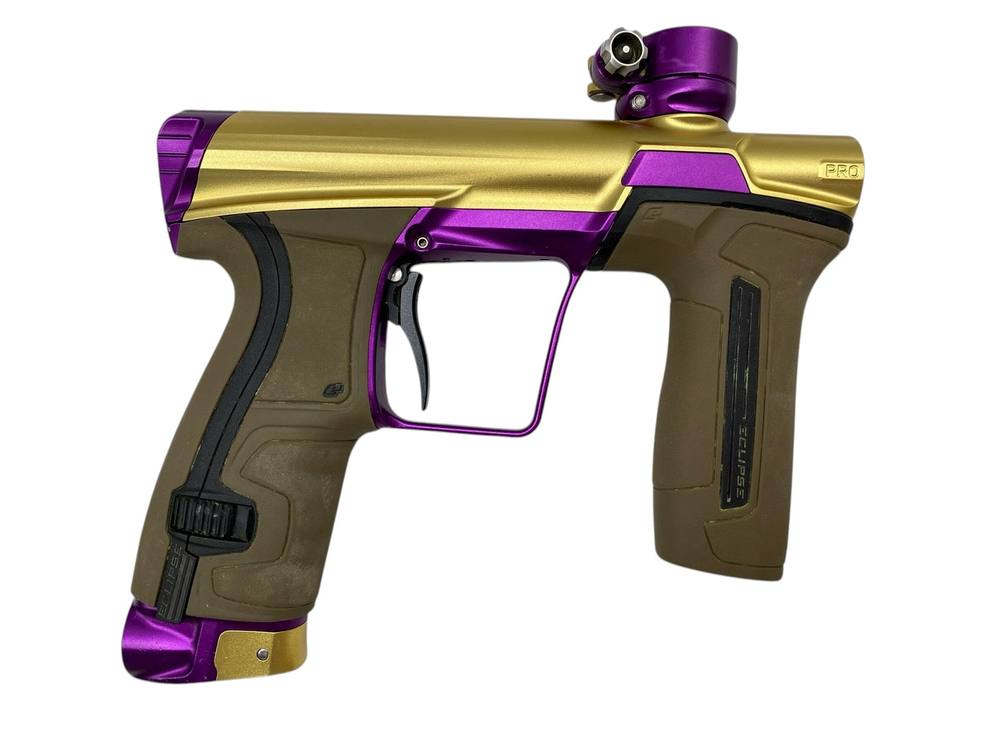 Used Planet Eclipse Cs2 Pro Paintball Gun Gold/Purple Paintball Gun from CPXBrosPaintball Buy/Sell/Trade Paintball Markers, New Paintball Guns, Paintball Hoppers, Paintball Masks, and Hormesis Headbands
