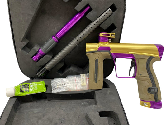 Used Planet Eclipse Cs2 Pro Paintball Gun Gold/Purple Paintball Gun from CPXBrosPaintball Buy/Sell/Trade Paintball Markers, New Paintball Guns, Paintball Hoppers, Paintball Masks, and Hormesis Headbands