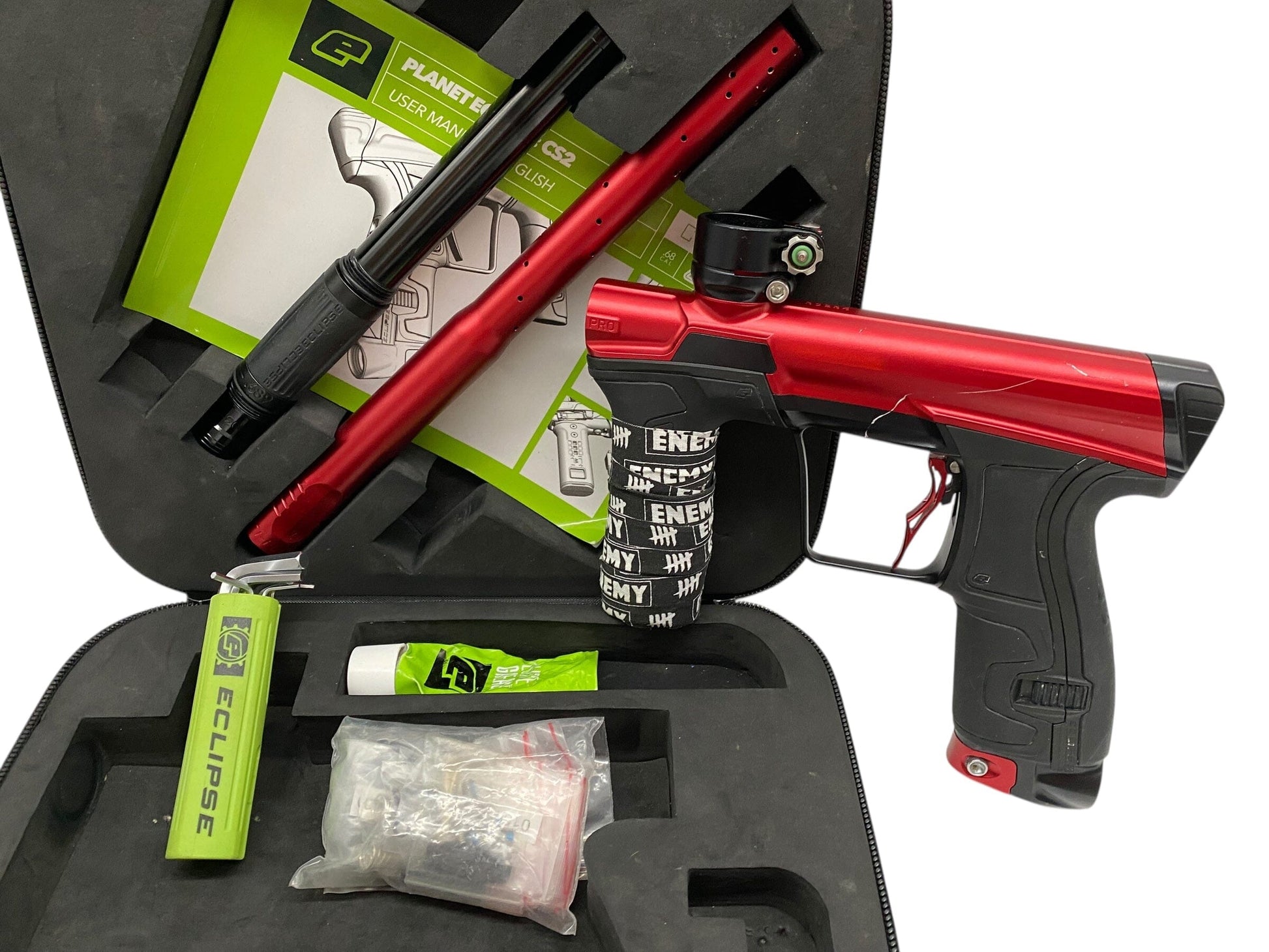 Used Planet Eclipse Cs2 Pro Paintball Gun Red/Black Paintball Gun from CPXBrosPaintball Buy/Sell/Trade Paintball Markers, New Paintball Guns, Paintball Hoppers, Paintball Masks, and Hormesis Headbands