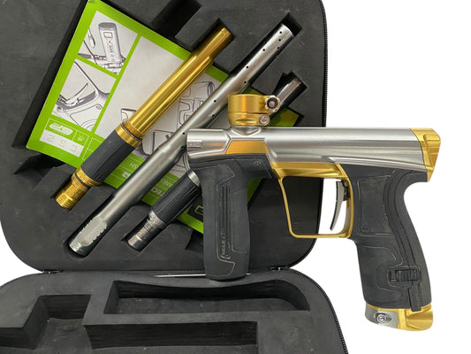 Used Planet Eclipse CS2 Pro Silver/Gold Paintball Gun Paintball Gun from CPXBrosPaintball Buy/Sell/Trade Paintball Markers, New Paintball Guns, Paintball Hoppers, Paintball Masks, and Hormesis Headbands