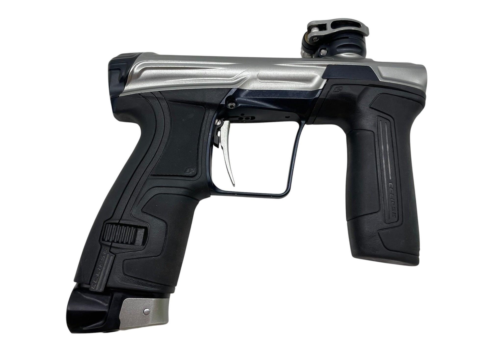 Used Planet Eclipse CS2 Silver/Black Paintball Gun Paintball Gun from CPXBrosPaintball Buy/Sell/Trade Paintball Markers, New Paintball Guns, Paintball Hoppers, Paintball Masks, and Hormesis Headbands