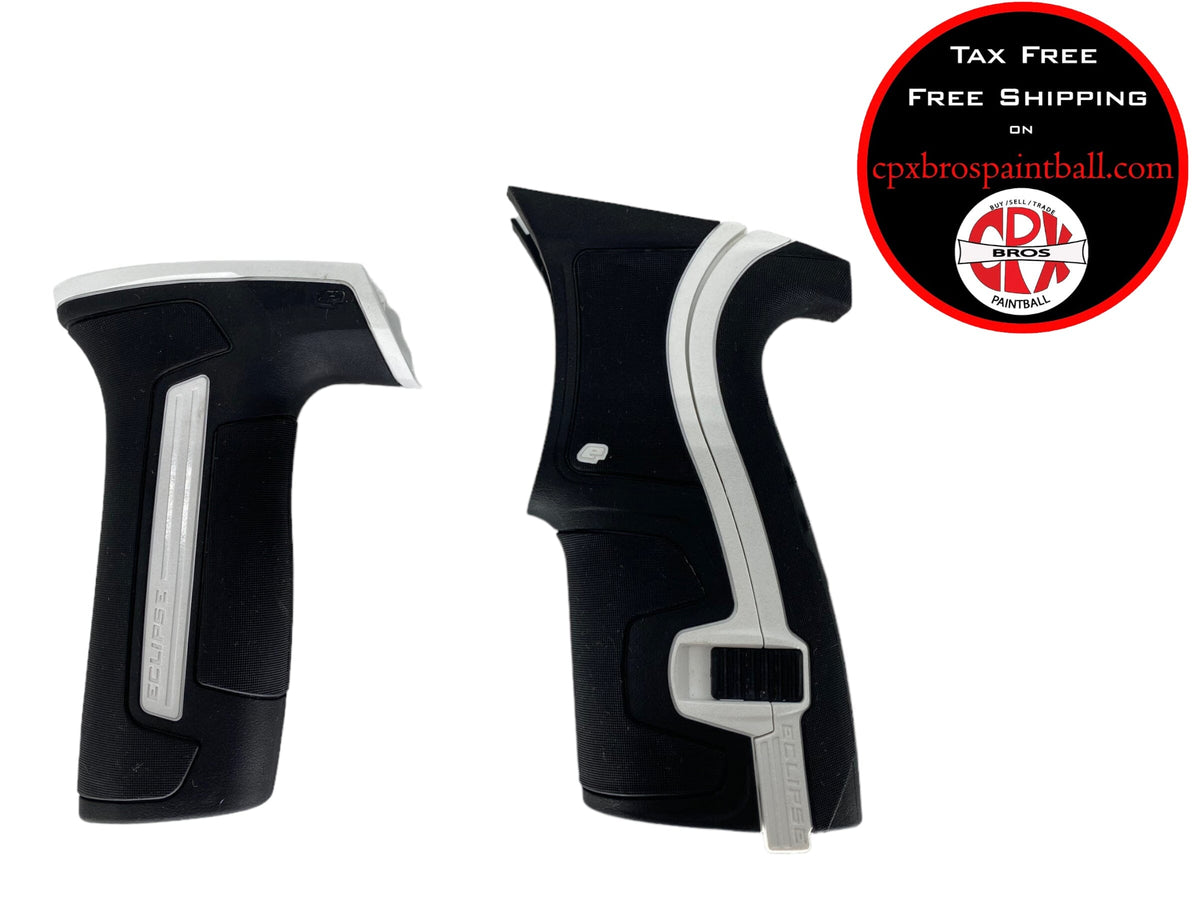 Used Planet Eclipse cs2 white black grips Paintball Gun from CPXBrosPaintball Buy/Sell/Trade Paintball Markers, New Paintball Guns, Paintball Hoppers, Paintball Masks, and Hormesis Headbands