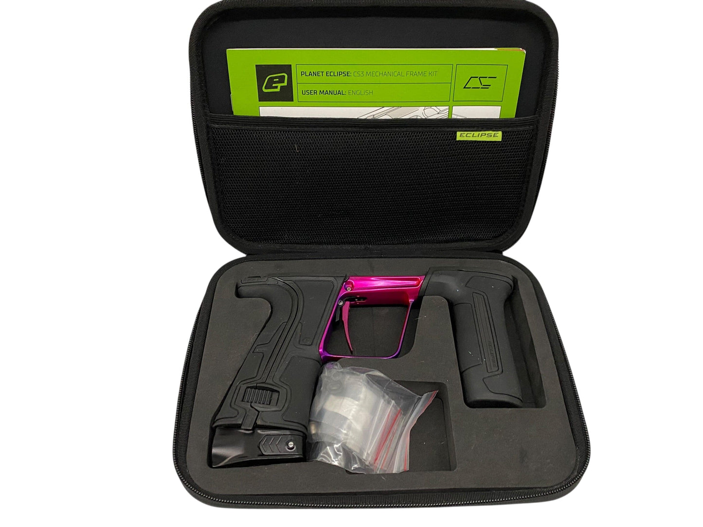 Used Planet Eclipse Cs3 E-Frame Conversion Kit Pink Paintball Gun from CPXBrosPaintball Buy/Sell/Trade Paintball Markers, New Paintball Guns, Paintball Hoppers, Paintball Masks, and Hormesis Headbands
