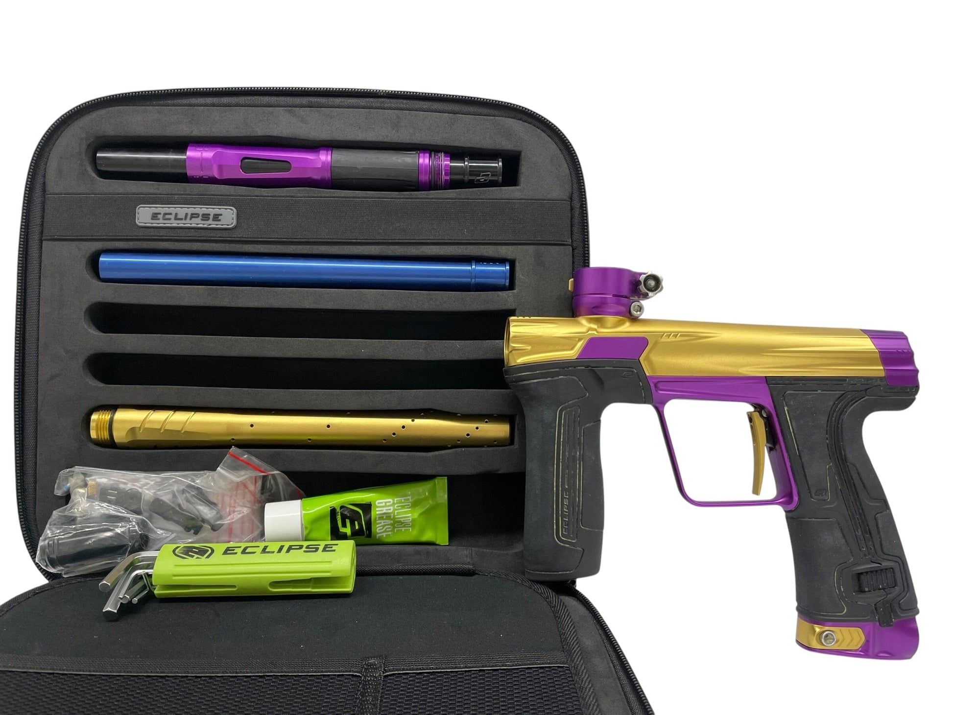 Used Planet Eclipse CS3 Gold/Purple Paintball Gun Paintball Gun from CPXBrosPaintball Buy/Sell/Trade Paintball Markers, New Paintball Guns, Paintball Hoppers, Paintball Masks, and Hormesis Headbands