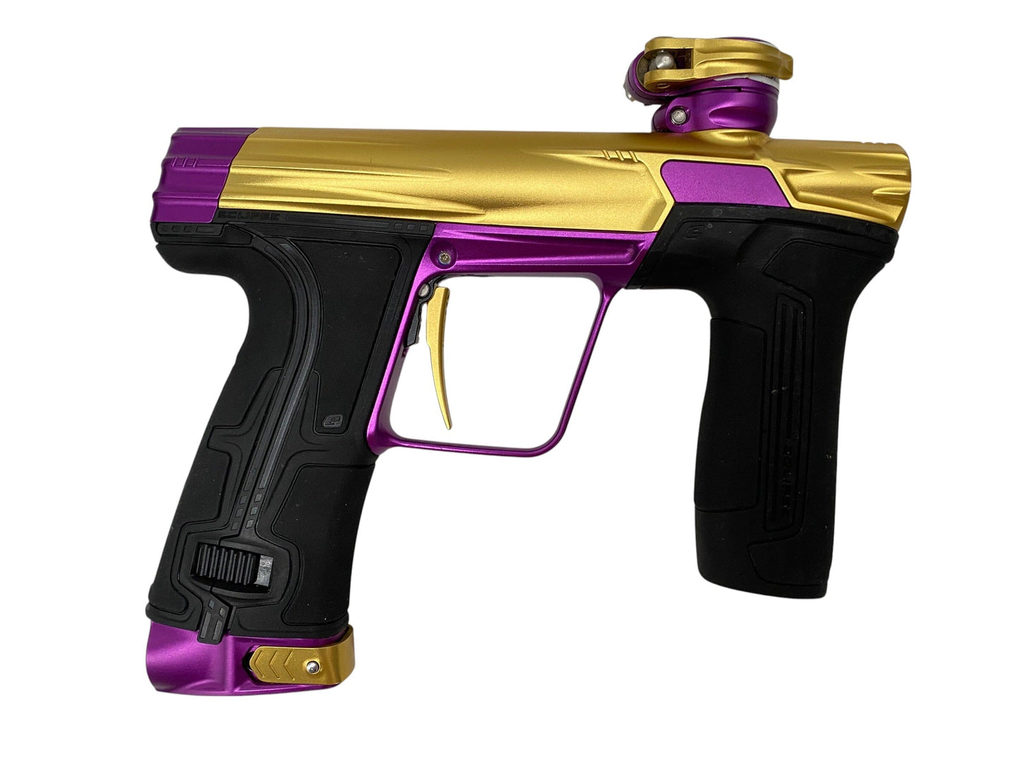 Used Planet Eclipse CS3 Gold/Purple Paintball Gun Paintball Gun from CPXBrosPaintball Buy/Sell/Trade Paintball Markers, New Paintball Guns, Paintball Hoppers, Paintball Masks, and Hormesis Headbands