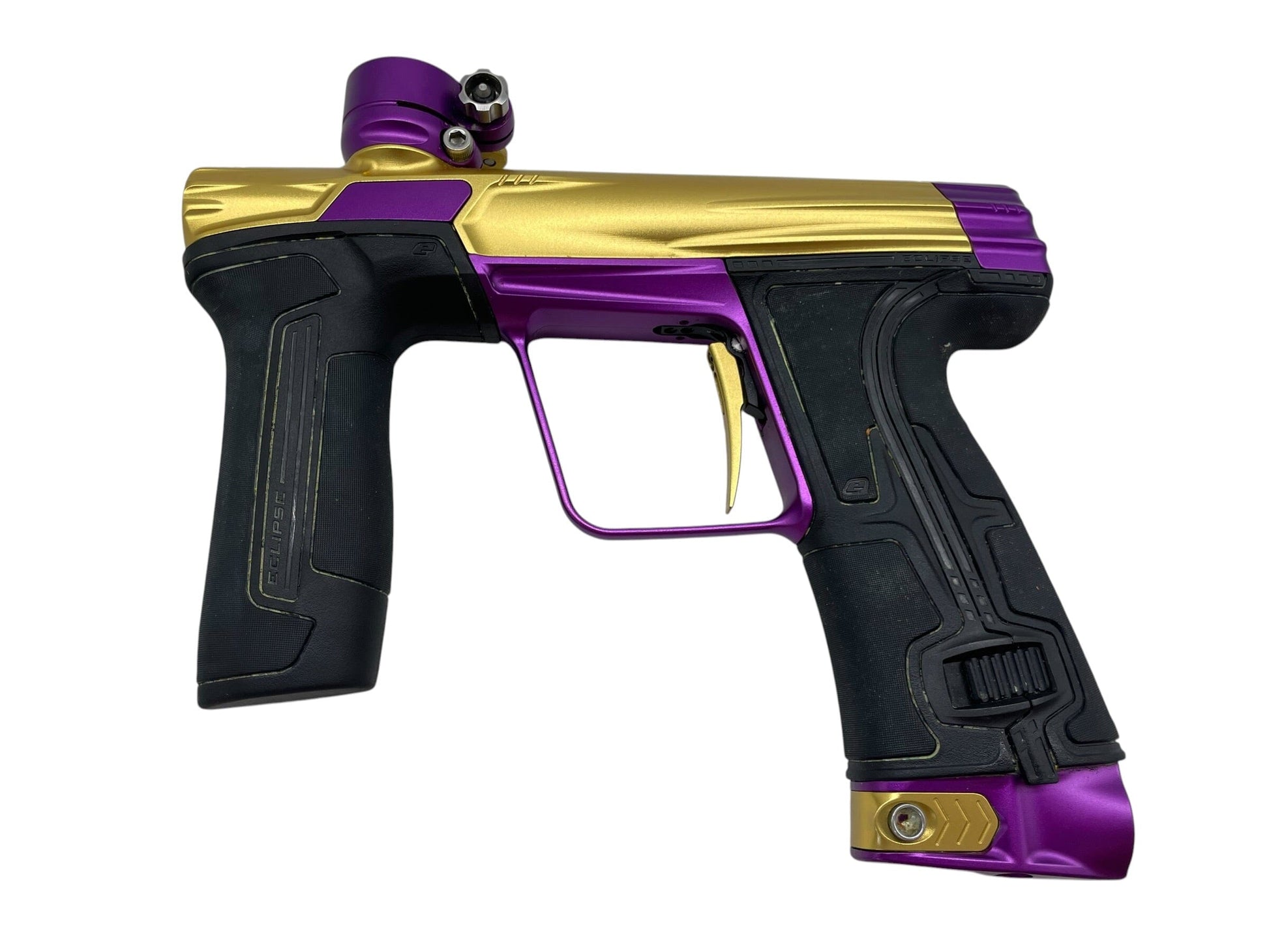 Used Planet Eclipse CS3 Gold/Purple Paintball Gun Paintball Gun from CPXBrosPaintball Buy/Sell/Trade Paintball Markers, New Paintball Guns, Paintball Hoppers, Paintball Masks, and Hormesis Headbands