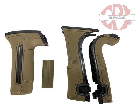 Used Planet Eclipse Cs3 Paintball Gun Grips-Tan Brown Paintball Gun from CPXBrosPaintball Buy/Sell/Trade Paintball Markers, New Paintball Guns, Paintball Hoppers, Paintball Masks, and Hormesis Headbands