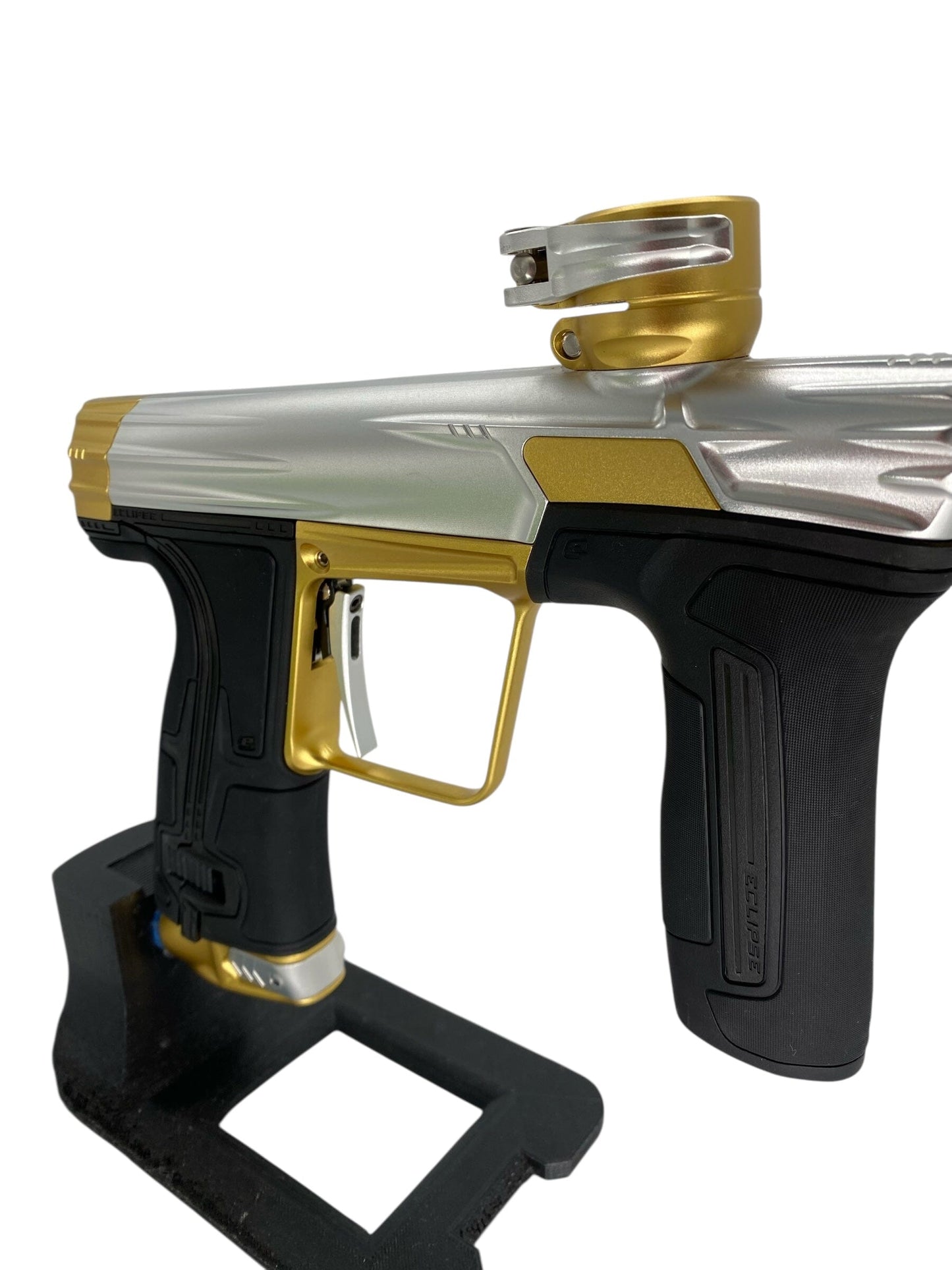 Used Planet Eclipse Cs3 Paintball Gun Silver/Gold Paintball Gun from CPXBrosPaintball Buy/Sell/Trade Paintball Markers, New Paintball Guns, Paintball Hoppers, Paintball Masks, and Hormesis Headbands