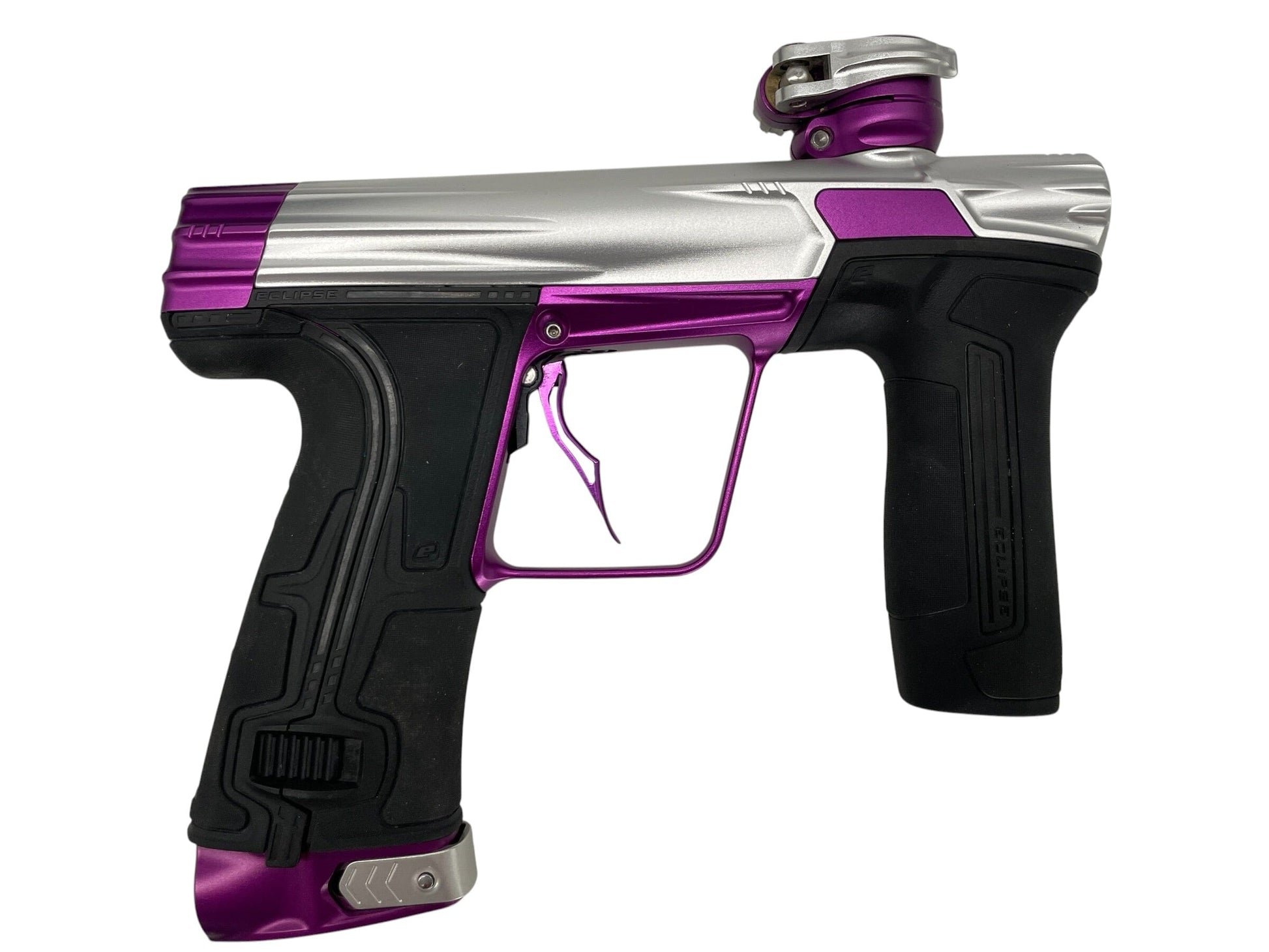Used Planet Eclipse Cs3 Paintball Gun Silver/Purple Paintball Gun from CPXBrosPaintball Buy/Sell/Trade Paintball Markers, New Paintball Guns, Paintball Hoppers, Paintball Masks, and Hormesis Headbands