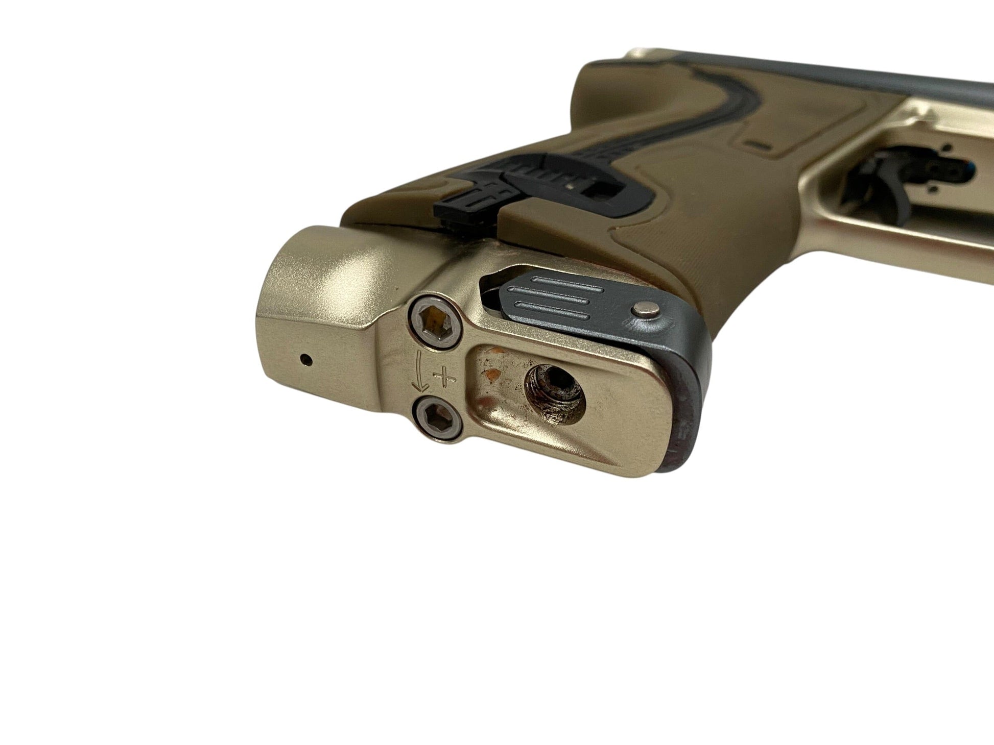 Used Planet Eclipse CS3 Pro Grey/Gold Paintball Gun Paintball Gun from CPXBrosPaintball Buy/Sell/Trade Paintball Markers, New Paintball Guns, Paintball Hoppers, Paintball Masks, and Hormesis Headbands