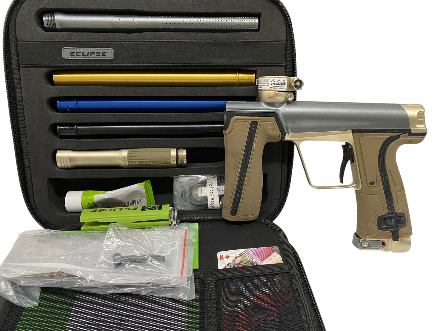 Used Planet Eclipse CS3 Pro Grey/Gold Paintball Gun Paintball Gun from CPXBrosPaintball Buy/Sell/Trade Paintball Markers, New Paintball Guns, Paintball Hoppers, Paintball Masks, and Hormesis Headbands