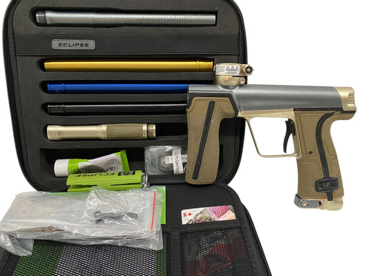 Used Planet Eclipse CS3 Pro Grey/Gold Paintball Gun Paintball Gun from CPXBrosPaintball Buy/Sell/Trade Paintball Markers, New Paintball Guns, Paintball Hoppers, Paintball Masks, and Hormesis Headbands