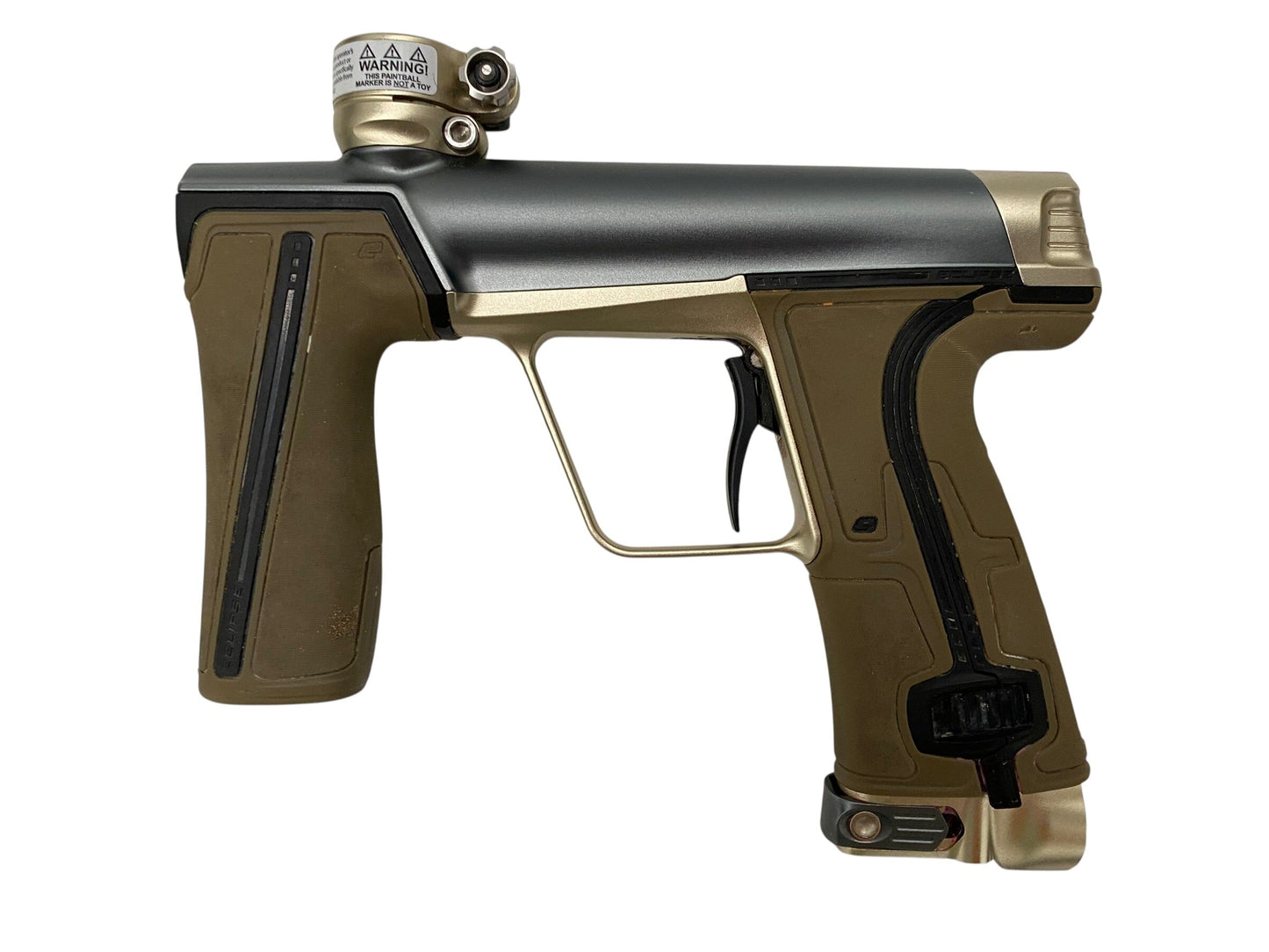 Used Planet Eclipse CS3 Pro Grey/Gold Paintball Gun Paintball Gun from CPXBrosPaintball Buy/Sell/Trade Paintball Markers, New Paintball Guns, Paintball Hoppers, Paintball Masks, and Hormesis Headbands