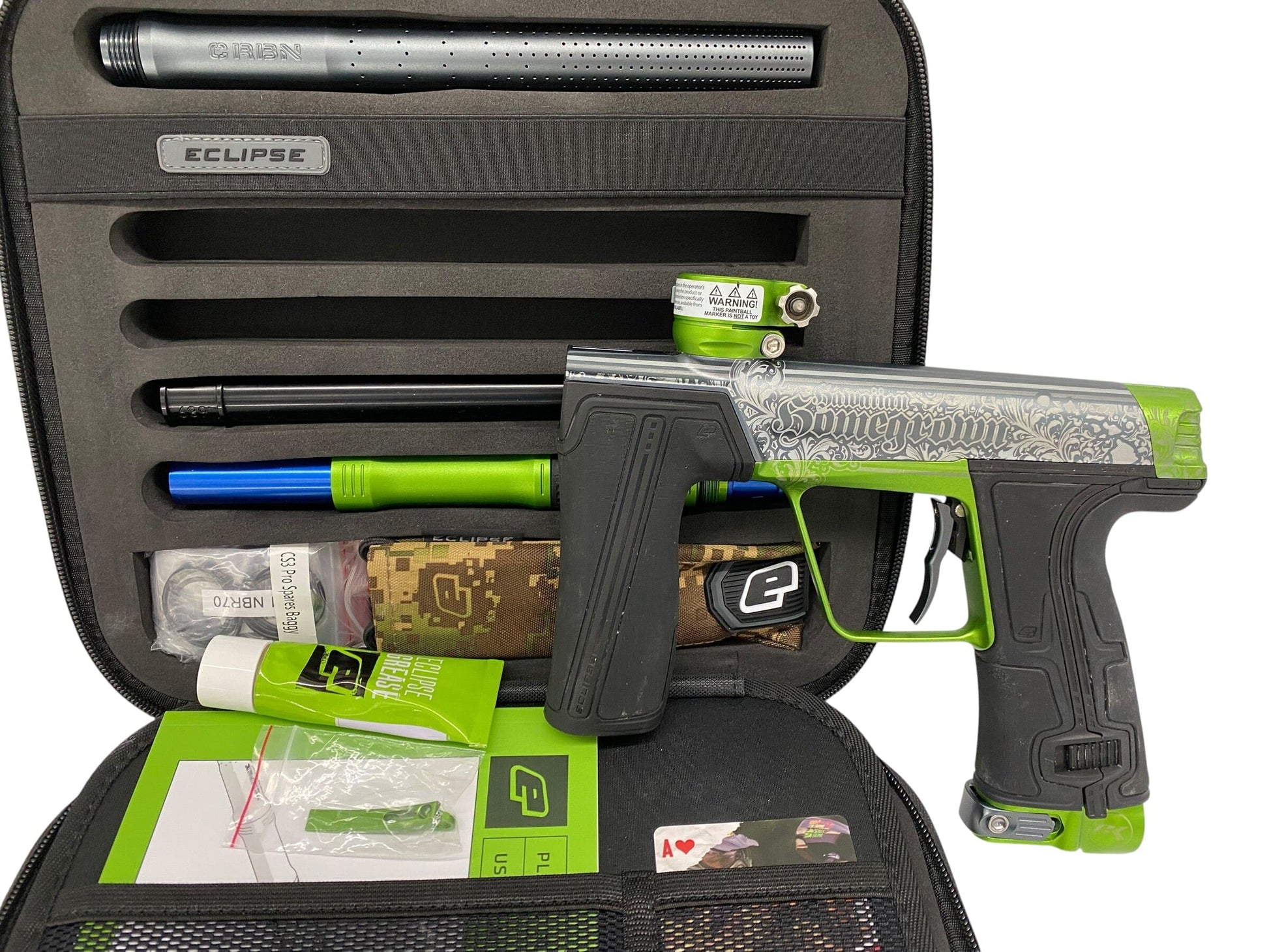 Used Planet Eclipse CS3 PRO Grey/Green Paintball Gun Paintball Gun from CPXBrosPaintball Buy/Sell/Trade Paintball Markers, New Paintball Guns, Paintball Hoppers, Paintball Masks, and Hormesis Headbands