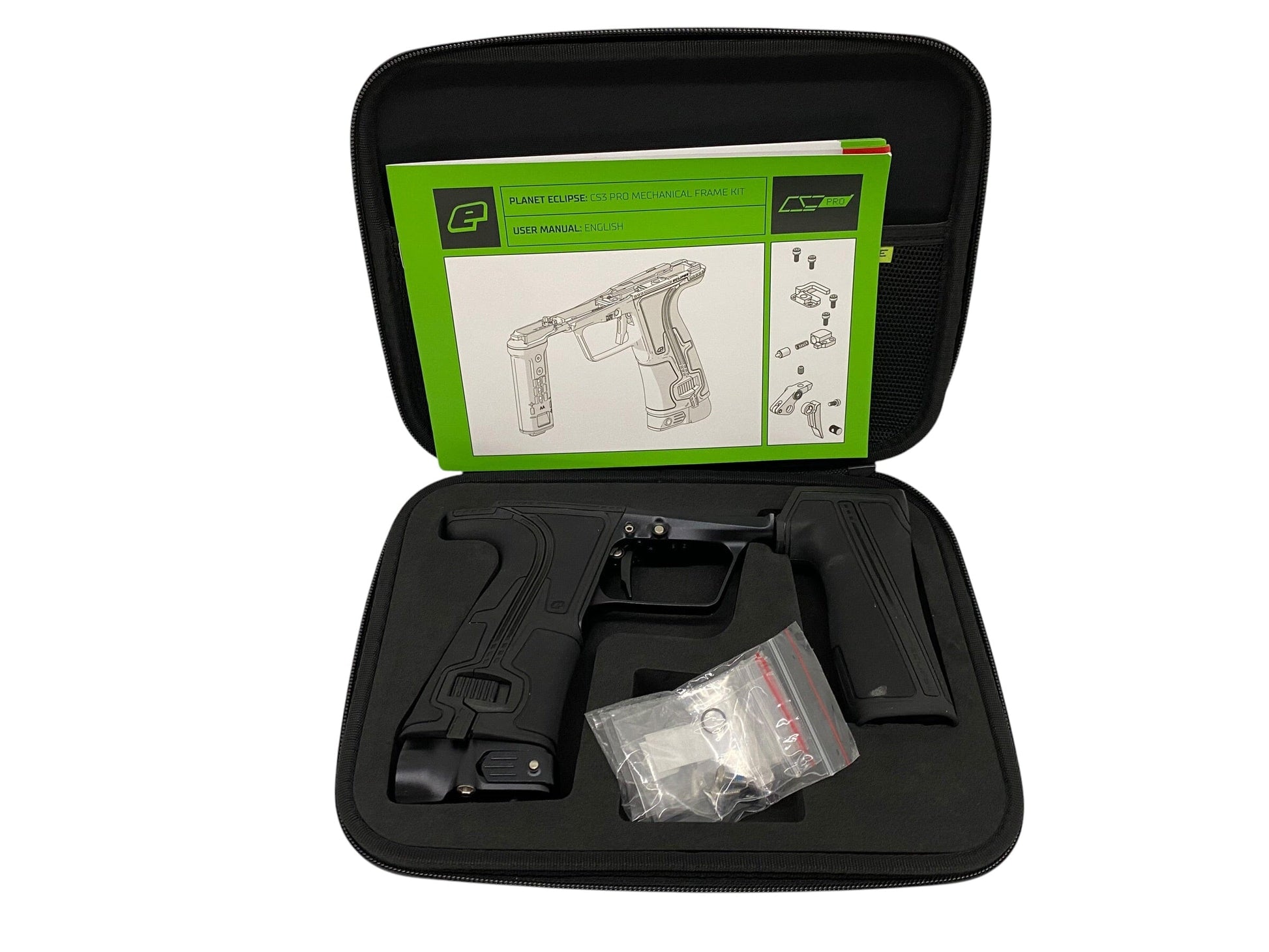 Used Planet Eclipse CS3 Pro Mechanical Frame Kit - Black Paintball Gun from CPXBrosPaintball Buy/Sell/Trade Paintball Markers, New Paintball Guns, Paintball Hoppers, Paintball Masks, and Hormesis Headbands