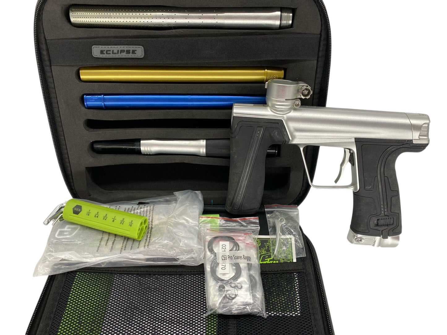 Used Planet Eclipse Cs3 Pro Paintball Gun Silver Paintball Gun from CPXBrosPaintball Buy/Sell/Trade Paintball Markers, New Paintball Guns, Paintball Hoppers, Paintball Masks, and Hormesis Headbands