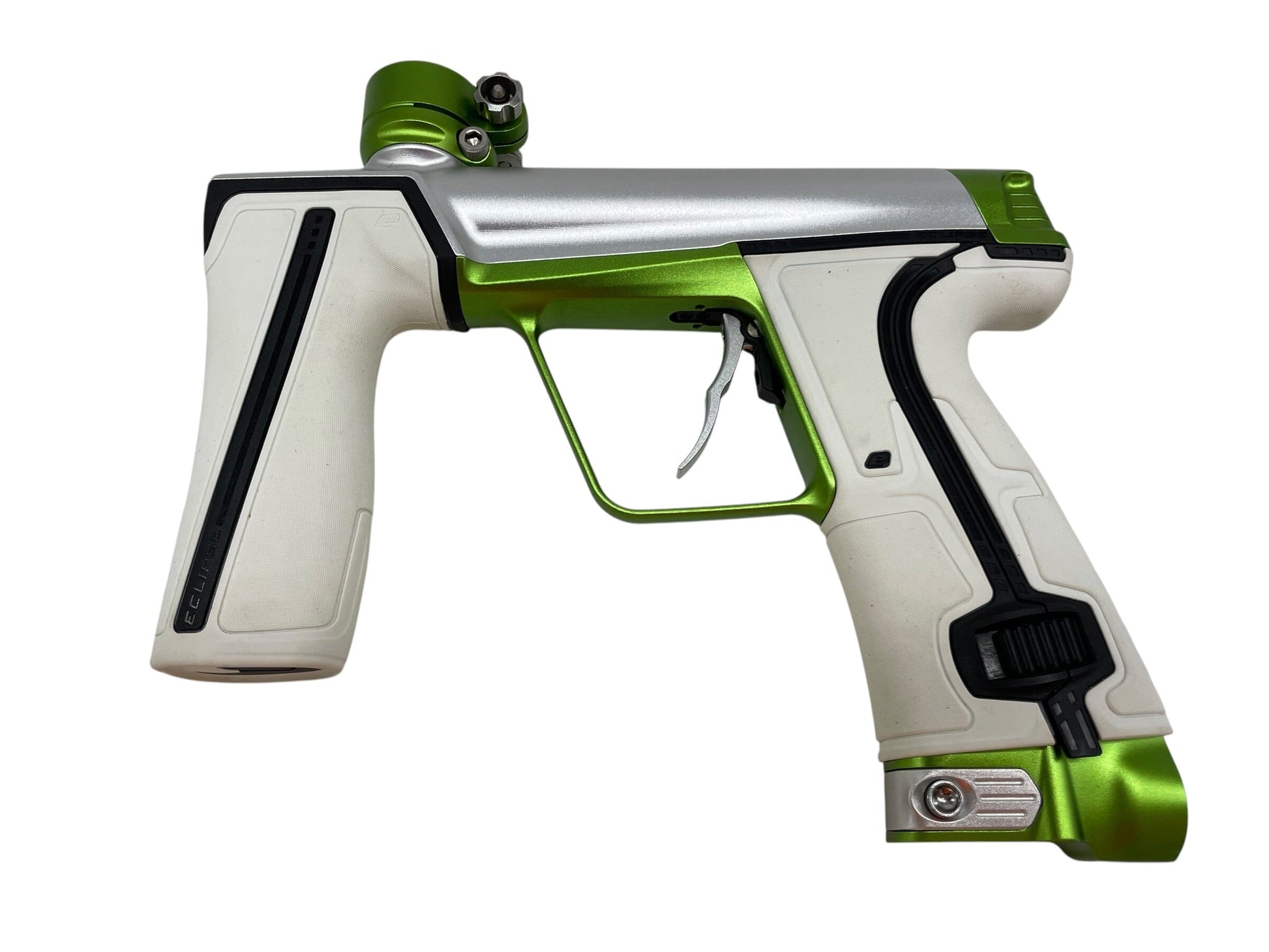Used Planet Eclipse CS3 Pro Silver/Green Paintball Gun Paintball Gun from CPXBrosPaintball Buy/Sell/Trade Paintball Markers, New Paintball Guns, Paintball Hoppers, Paintball Masks, and Hormesis Headbands