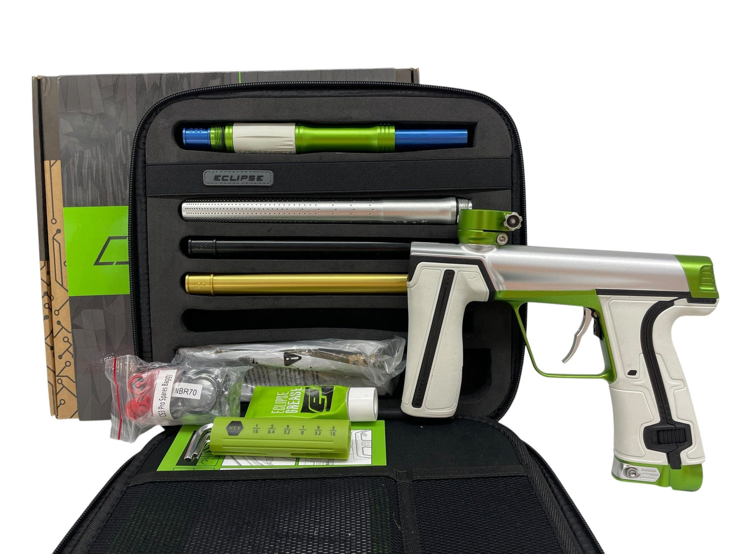 Used Planet Eclipse CS3 Pro Silver/Green Paintball Gun Paintball Gun from CPXBrosPaintball Buy/Sell/Trade Paintball Markers, New Paintball Guns, Paintball Hoppers, Paintball Masks, and Hormesis Headbands