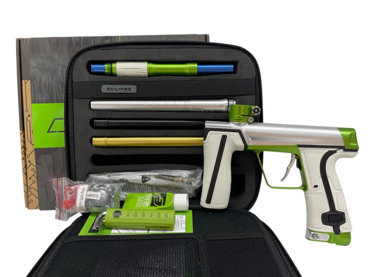 Used Planet Eclipse CS3 Pro Silver/Green Paintball Gun Paintball Gun from CPXBrosPaintball Buy/Sell/Trade Paintball Markers, New Paintball Guns, Paintball Hoppers, Paintball Masks, and Hormesis Headbands