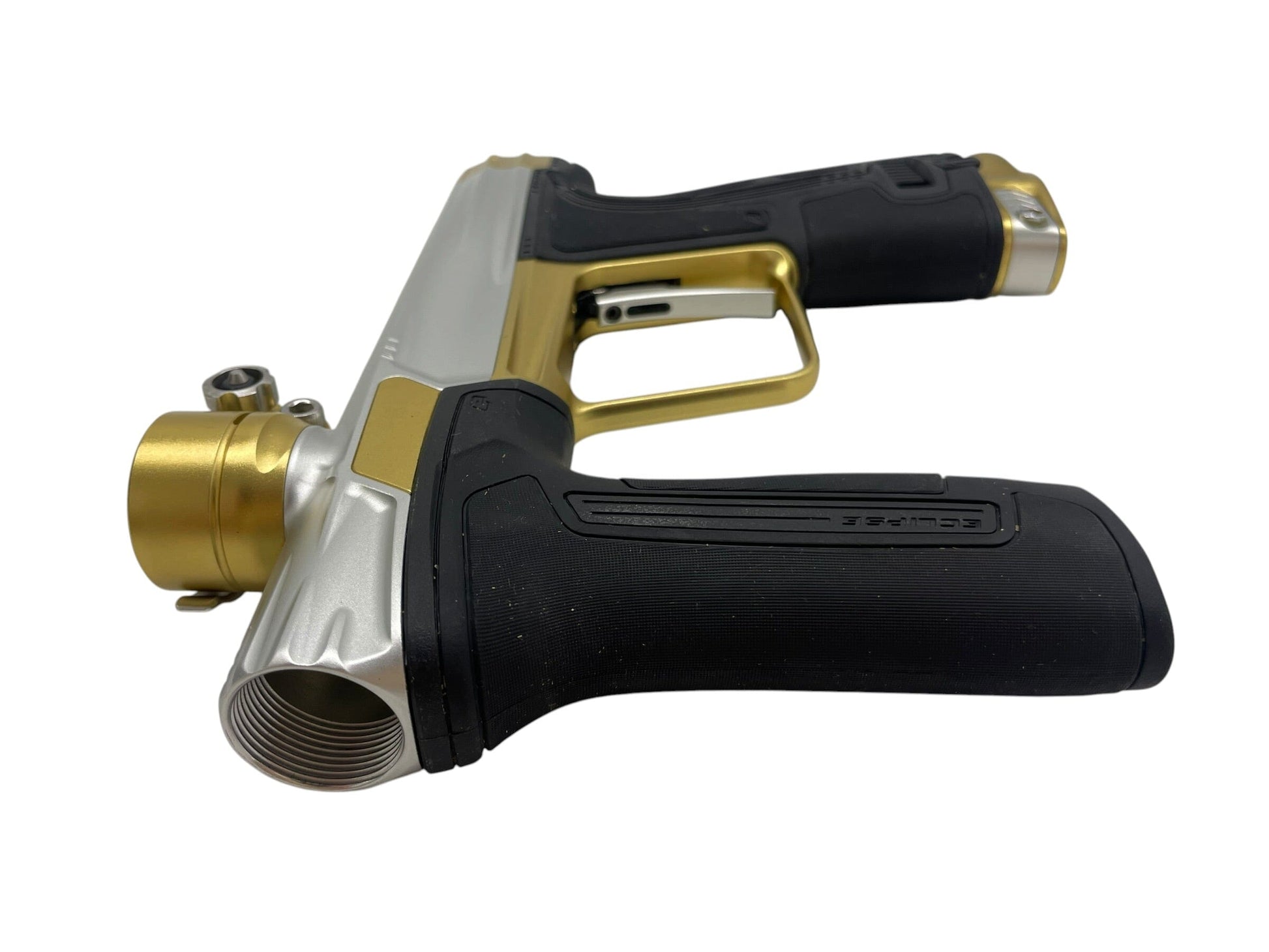 Used Planet Eclipse CS3 Silver/Gold Paintball Gun Paintball Gun from CPXBrosPaintball Buy/Sell/Trade Paintball Markers, New Paintball Guns, Paintball Hoppers, Paintball Masks, and Hormesis Headbands