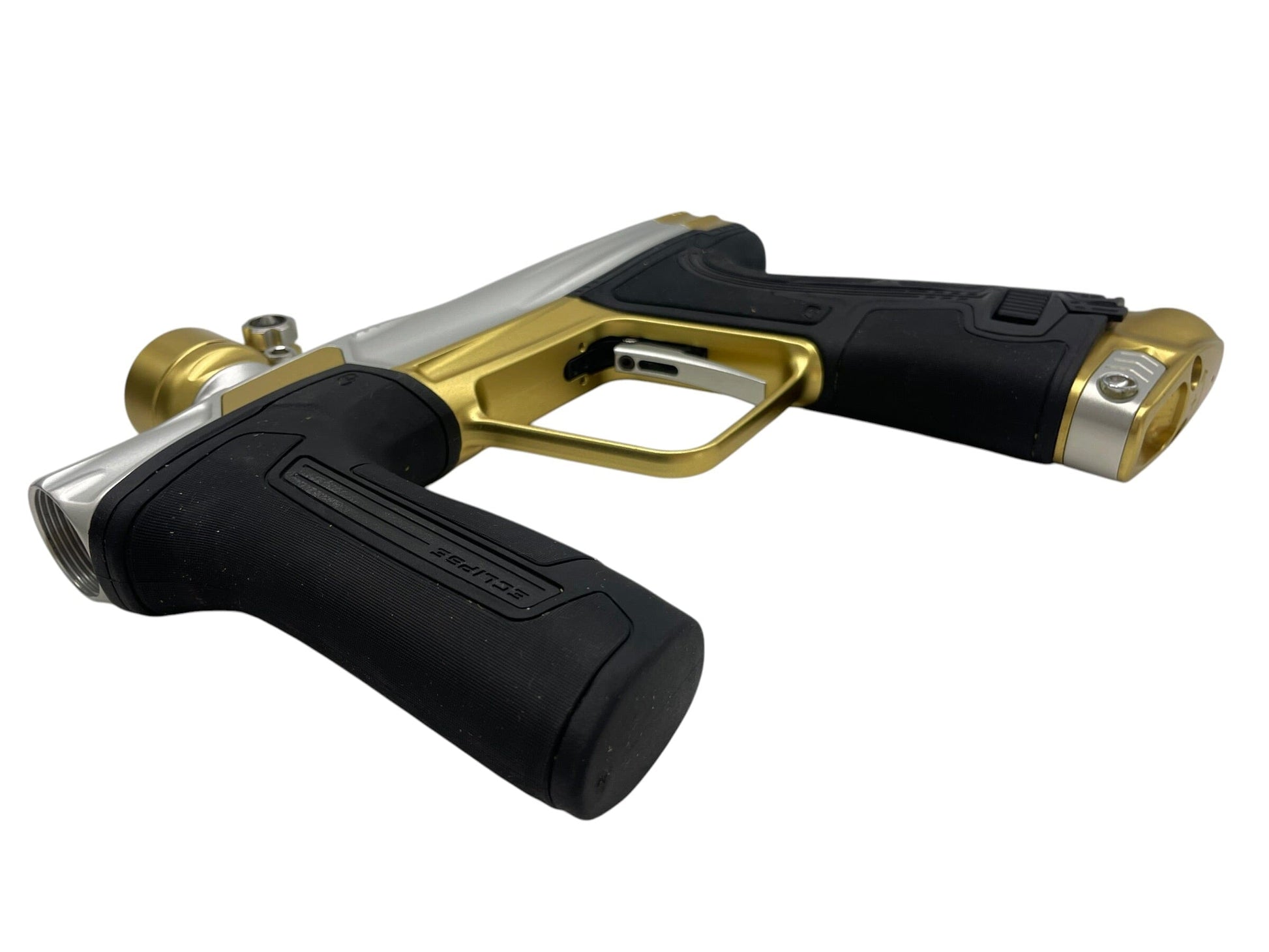 Used Planet Eclipse CS3 Silver/Gold Paintball Gun Paintball Gun from CPXBrosPaintball Buy/Sell/Trade Paintball Markers, New Paintball Guns, Paintball Hoppers, Paintball Masks, and Hormesis Headbands