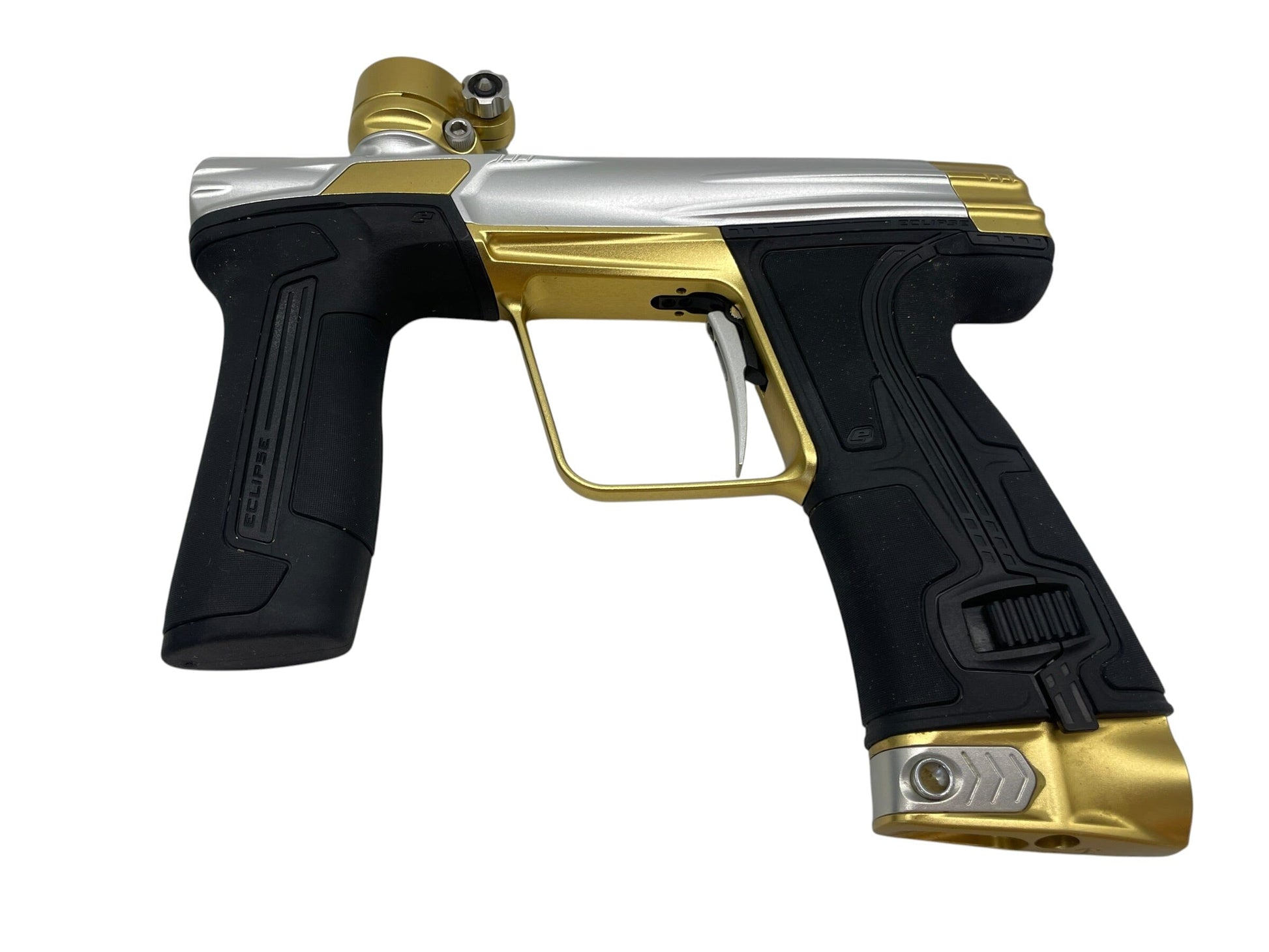 Used Planet Eclipse CS3 Silver/Gold Paintball Gun Paintball Gun from CPXBrosPaintball Buy/Sell/Trade Paintball Markers, New Paintball Guns, Paintball Hoppers, Paintball Masks, and Hormesis Headbands