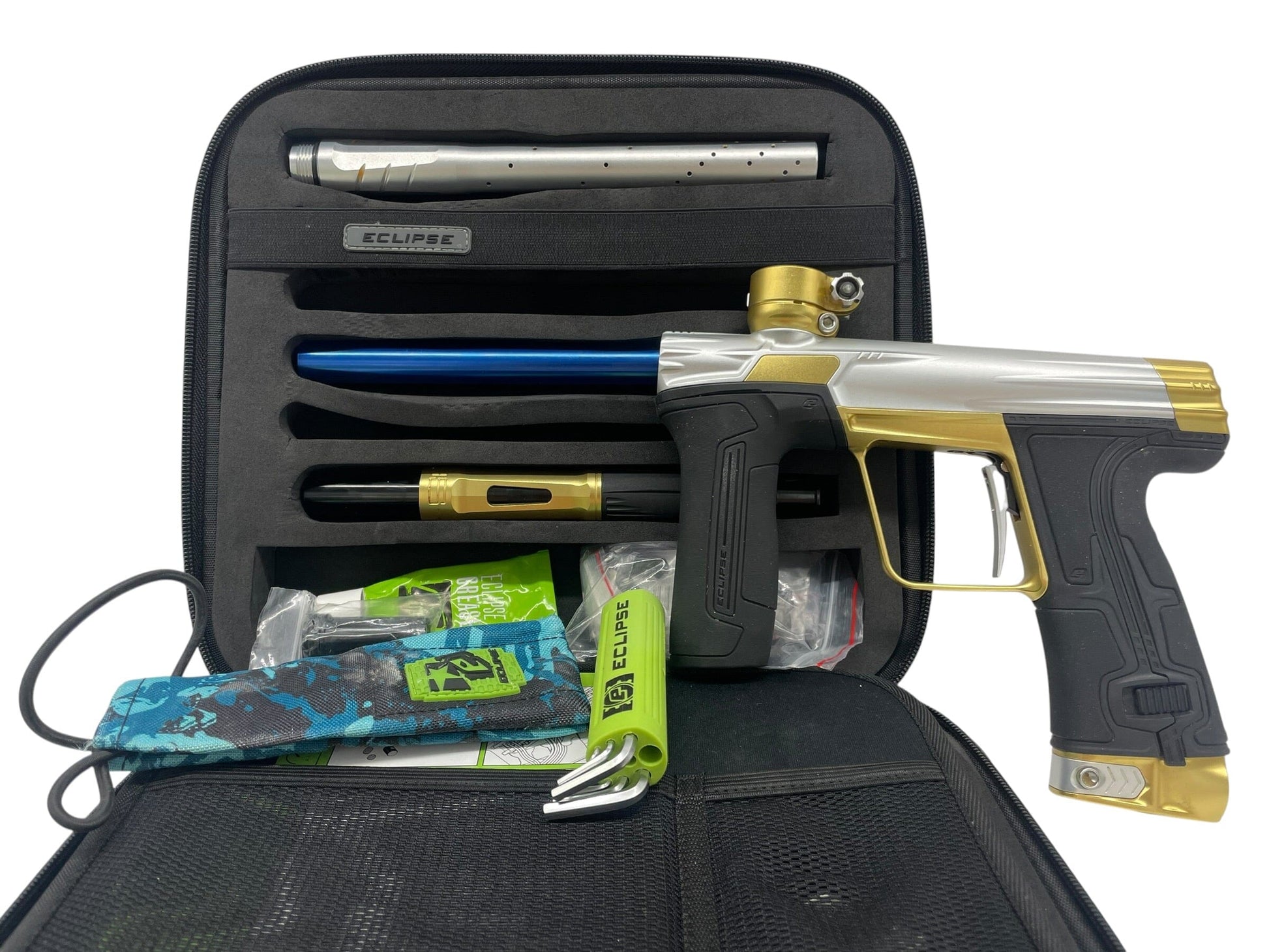 Used Planet Eclipse CS3 Silver/Gold Paintball Gun Paintball Gun from CPXBrosPaintball Buy/Sell/Trade Paintball Markers, New Paintball Guns, Paintball Hoppers, Paintball Masks, and Hormesis Headbands