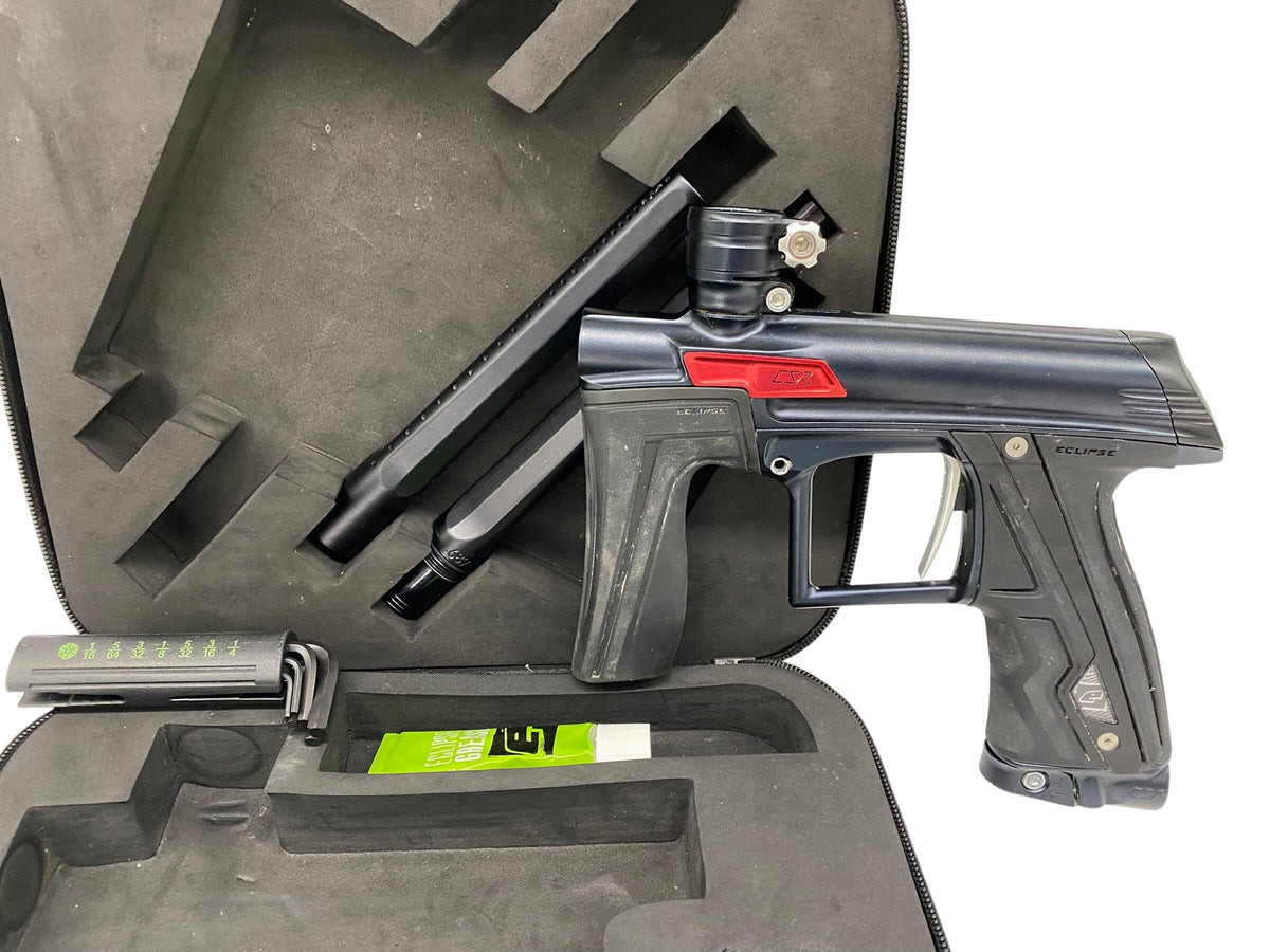 Used Planet Eclipse CSR Blue/Black Paintball Gun Paintball Gun from CPXBrosPaintball Buy/Sell/Trade Paintball Markers, New Paintball Guns, Paintball Hoppers, Paintball Masks, and Hormesis Headbands