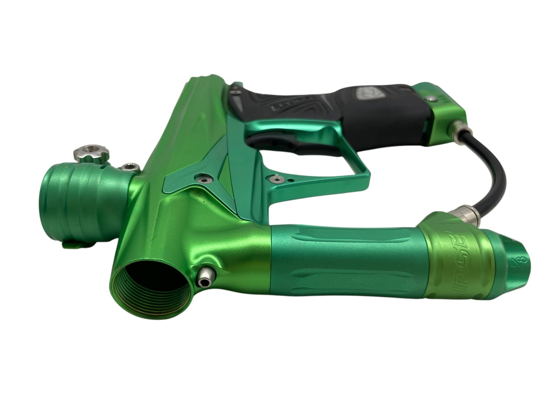 Used Planet Eclipse "Dark" Lime Green/Green Geo 3 W/ IV Core Paintball Gun Paintball Gun from CPXBrosPaintball Buy/Sell/Trade Paintball Markers, New Paintball Guns, Paintball Hoppers, Paintball Masks, and Hormesis Headbands