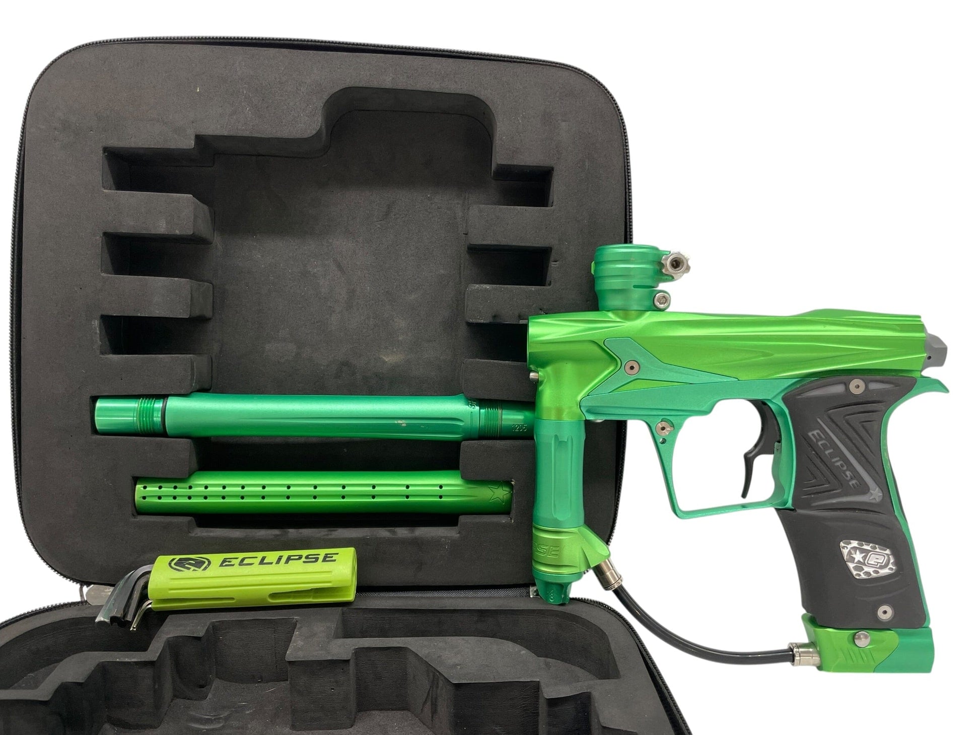 Used Planet Eclipse "Dark" Lime Green/Green Geo 3 W/ IV Core Paintball Gun Paintball Gun from CPXBrosPaintball Buy/Sell/Trade Paintball Markers, New Paintball Guns, Paintball Hoppers, Paintball Masks, and Hormesis Headbands
