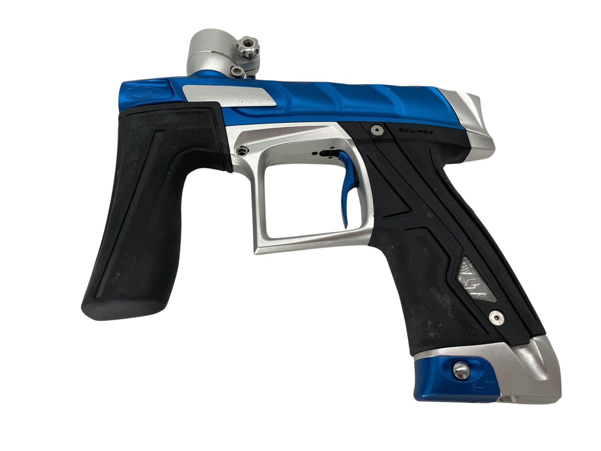Used Planet Eclipse Dynasty Scales CS1 Blue/Silver Paintball Gun Paintball Gun from CPXBrosPaintball Buy/Sell/Trade Paintball Markers, New Paintball Guns, Paintball Hoppers, Paintball Masks, and Hormesis Headbands