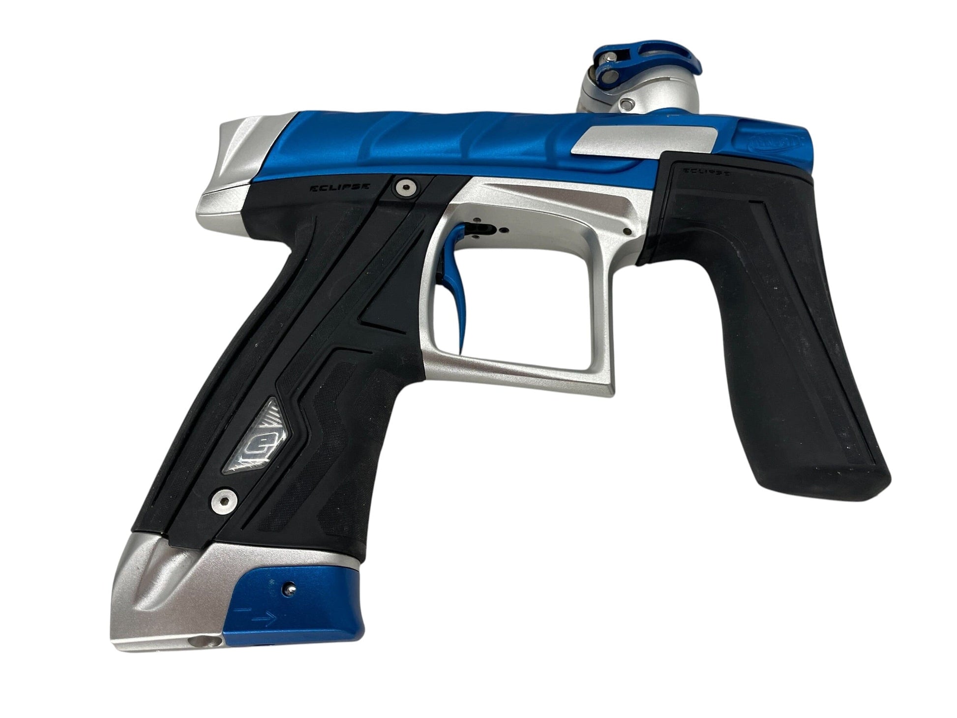 Used Planet Eclipse Dynasty Scales CS1 Blue/Silver Paintball Gun Paintball Gun from CPXBrosPaintball Buy/Sell/Trade Paintball Markers, New Paintball Guns, Paintball Hoppers, Paintball Masks, and Hormesis Headbands