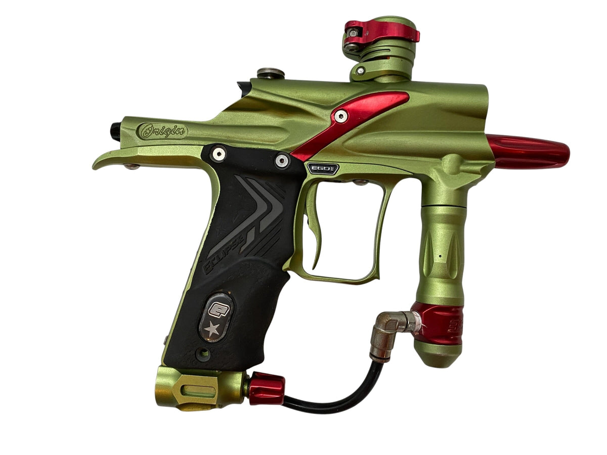 Used Planet Eclipse Ego 08 Origin Green/Red Paintball Gun Paintball Gun from CPXBrosPaintball Buy/Sell/Trade Paintball Markers, New Paintball Guns, Paintball Hoppers, Paintball Masks, and Hormesis Headbands