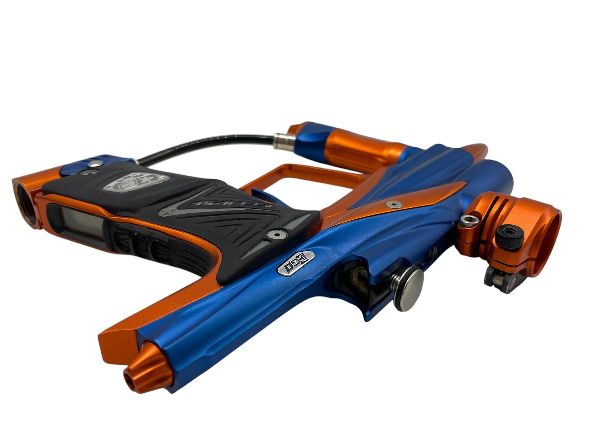 Used Planet Eclipse EGO 11 Blue/Orange Paintball Gun Paintball Gun from CPXBrosPaintball Buy/Sell/Trade Paintball Markers, New Paintball Guns, Paintball Hoppers, Paintball Masks, and Hormesis Headbands