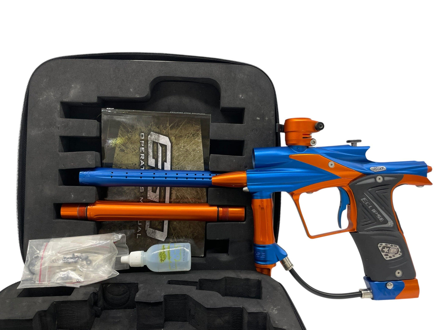Used Planet Eclipse EGO 11 Blue/Orange Paintball Gun Paintball Gun from CPXBrosPaintball Buy/Sell/Trade Paintball Markers, New Paintball Guns, Paintball Hoppers, Paintball Masks, and Hormesis Headbands