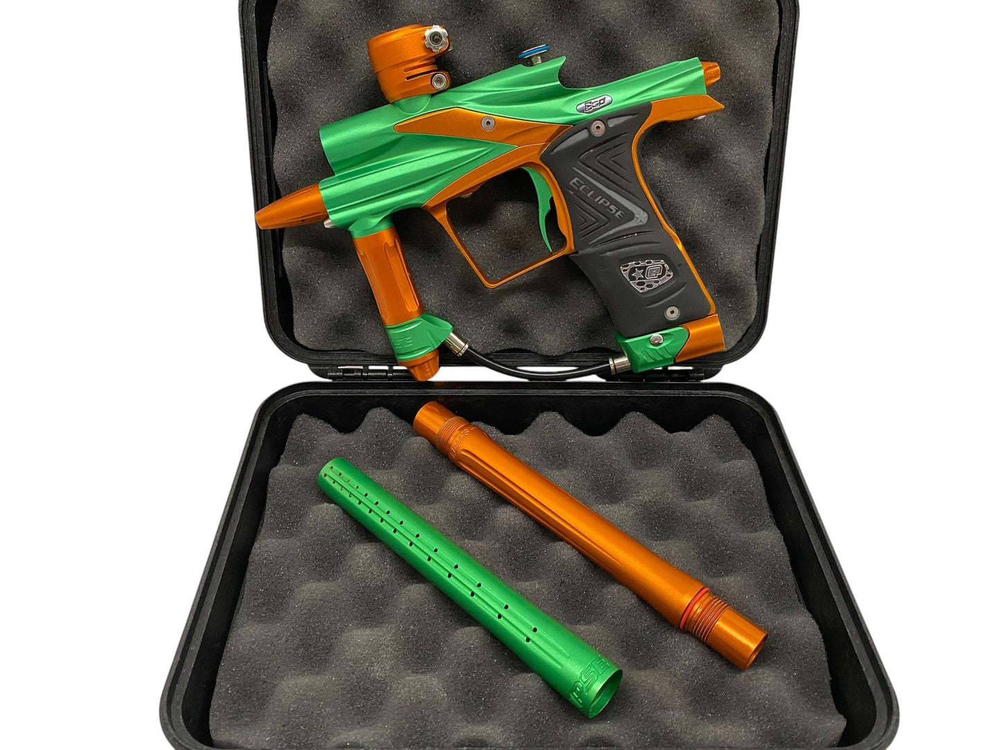 Used Planet Eclipse Ego 11 + DART KIT Green/Orange Paintball Gun Paintball Gun from CPXBrosPaintball Buy/Sell/Trade Paintball Markers, New Paintball Guns, Paintball Hoppers, Paintball Masks, and Hormesis Headbands