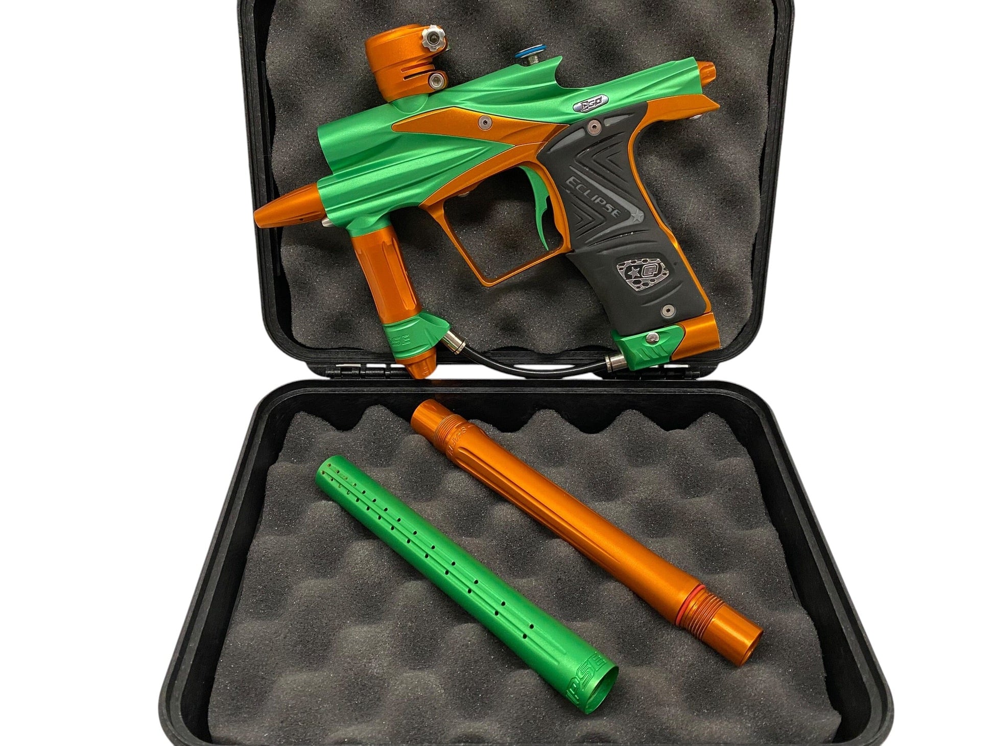 Used Planet Eclipse Ego 11 + DART KIT Green/Orange Paintball Gun Paintball Gun from CPXBrosPaintball Buy/Sell/Trade Paintball Markers, New Paintball Guns, Paintball Hoppers, Paintball Masks, and Hormesis Headbands