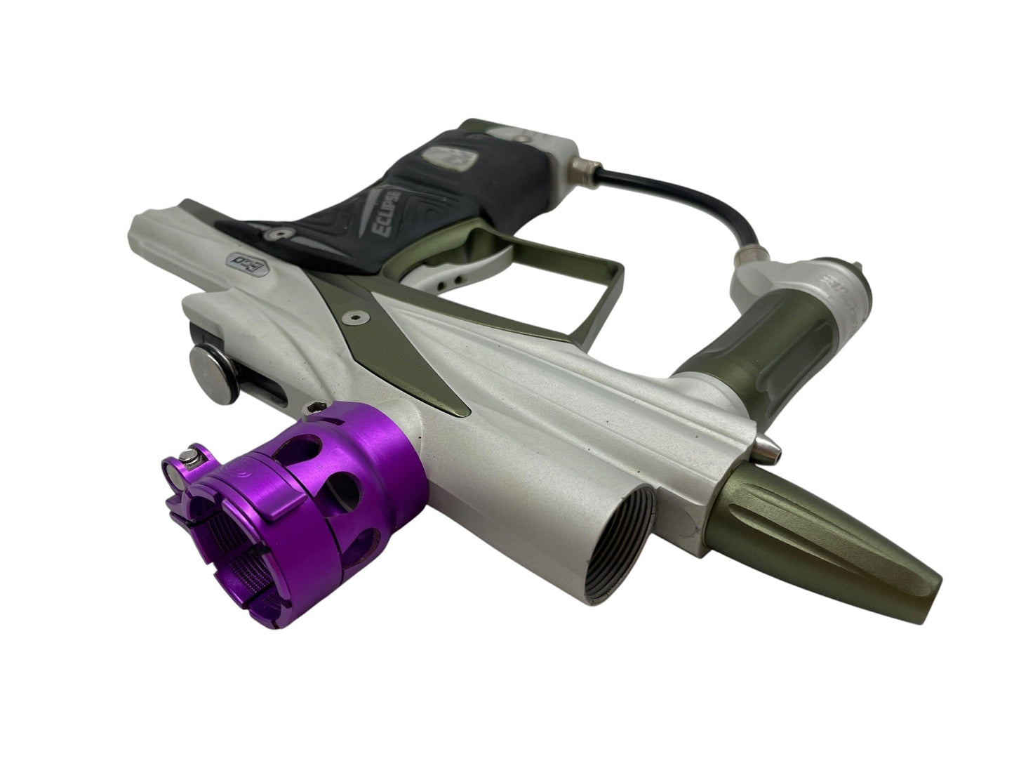 Used Planet Eclipse EGO 11 Silver/Olive Paintball Gun Paintball Gun from CPXBrosPaintball Buy/Sell/Trade Paintball Markers, New Paintball Guns, Paintball Hoppers, Paintball Masks, and Hormesis Headbands