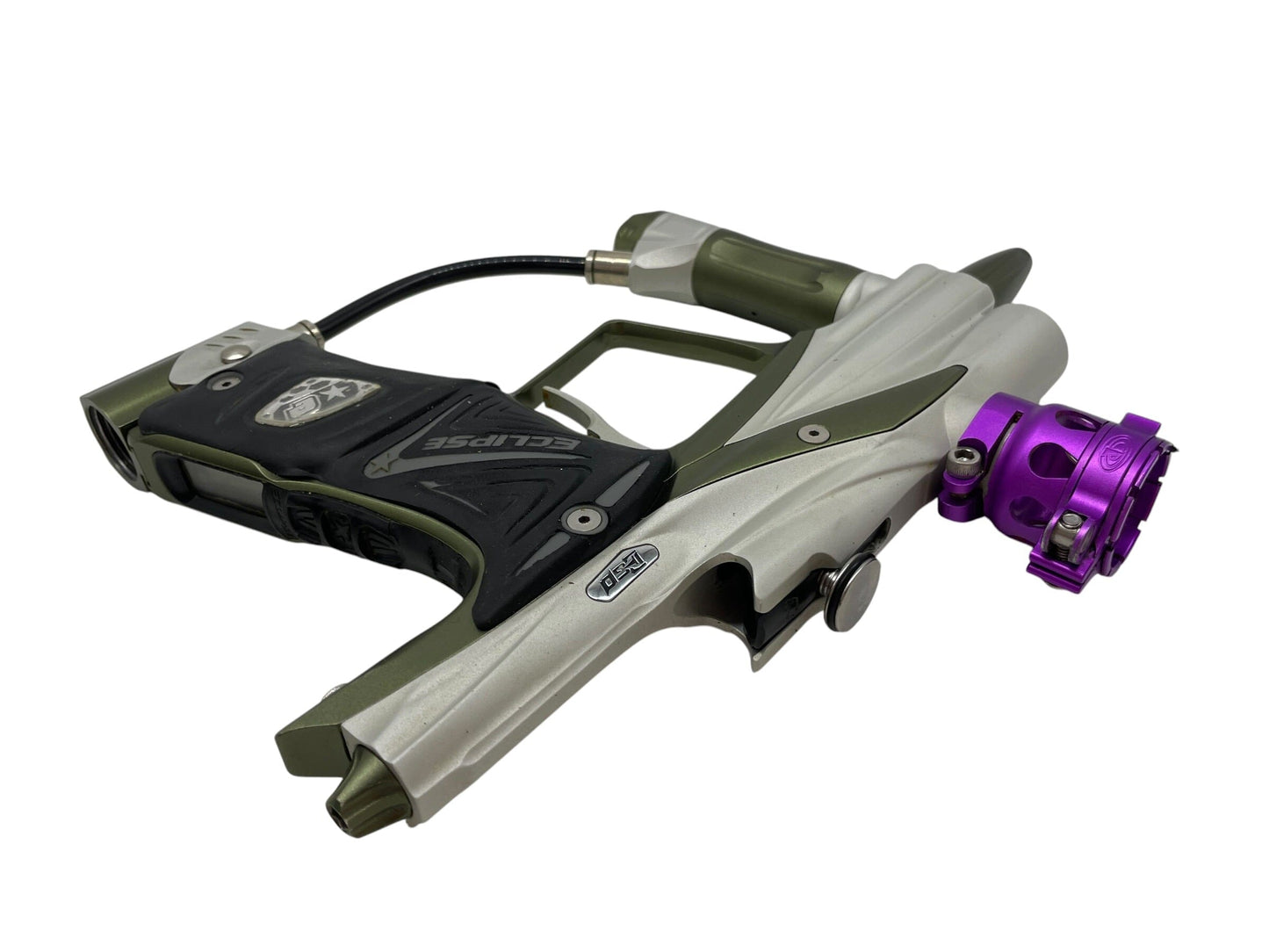 Used Planet Eclipse EGO 11 Silver/Olive Paintball Gun Paintball Gun from CPXBrosPaintball Buy/Sell/Trade Paintball Markers, New Paintball Guns, Paintball Hoppers, Paintball Masks, and Hormesis Headbands