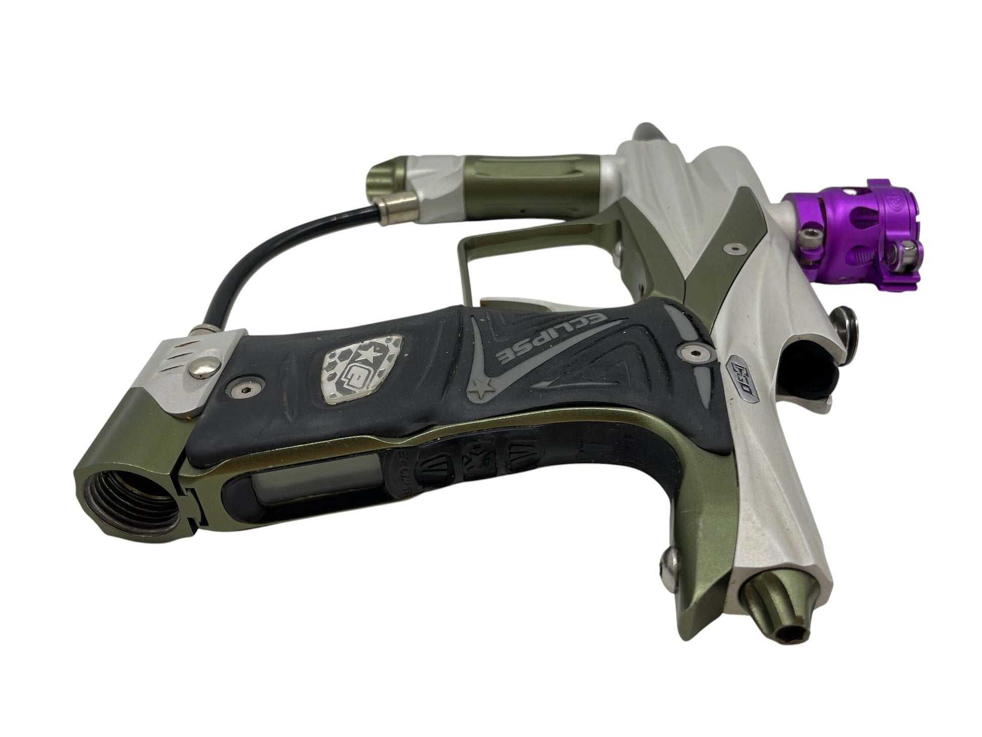 Used Planet Eclipse EGO 11 Silver/Olive Paintball Gun Paintball Gun from CPXBrosPaintball Buy/Sell/Trade Paintball Markers, New Paintball Guns, Paintball Hoppers, Paintball Masks, and Hormesis Headbands