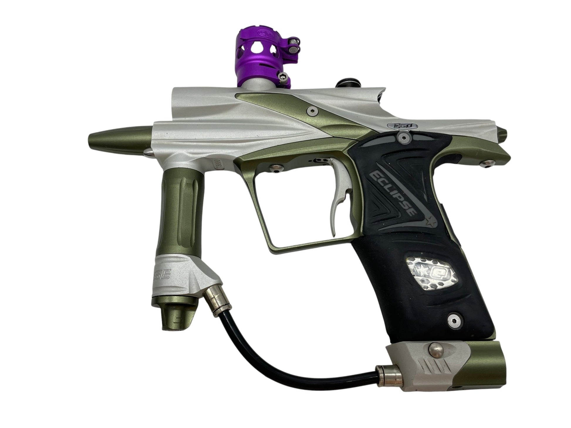 Used Planet Eclipse EGO 11 Silver/Olive Paintball Gun Paintball Gun from CPXBrosPaintball Buy/Sell/Trade Paintball Markers, New Paintball Guns, Paintball Hoppers, Paintball Masks, and Hormesis Headbands