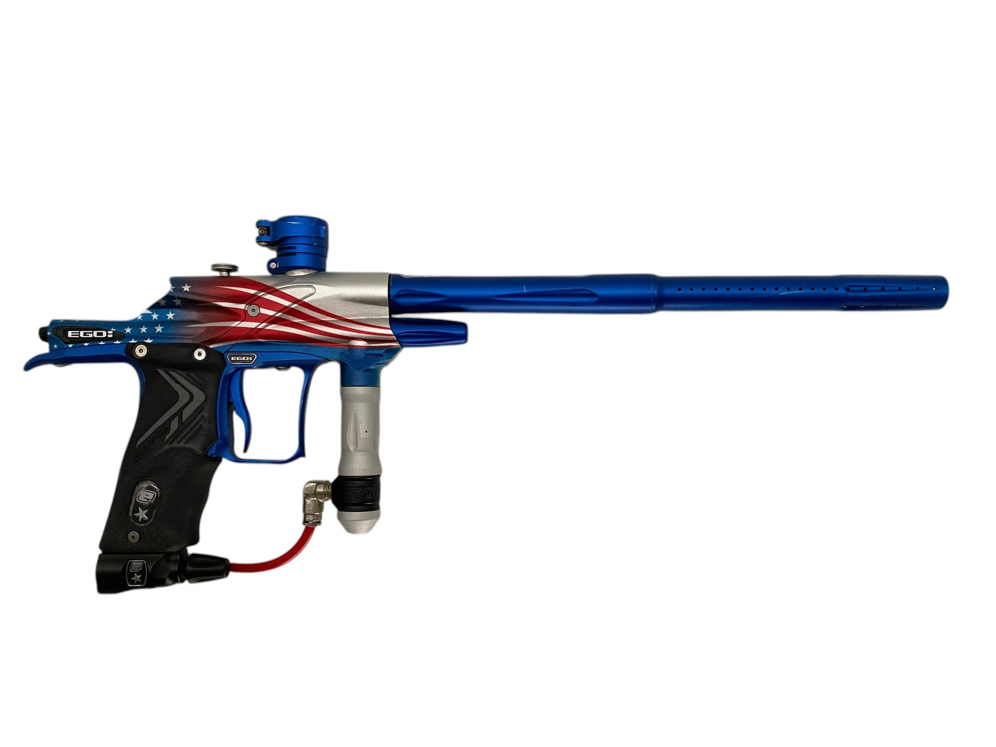 Used Planet Eclipse Ego 7 American Flag Paintball Gun Paintball Gun from CPXBrosPaintball Buy/Sell/Trade Paintball Markers, New Paintball Guns, Paintball Hoppers, Paintball Masks, and Hormesis Headbands
