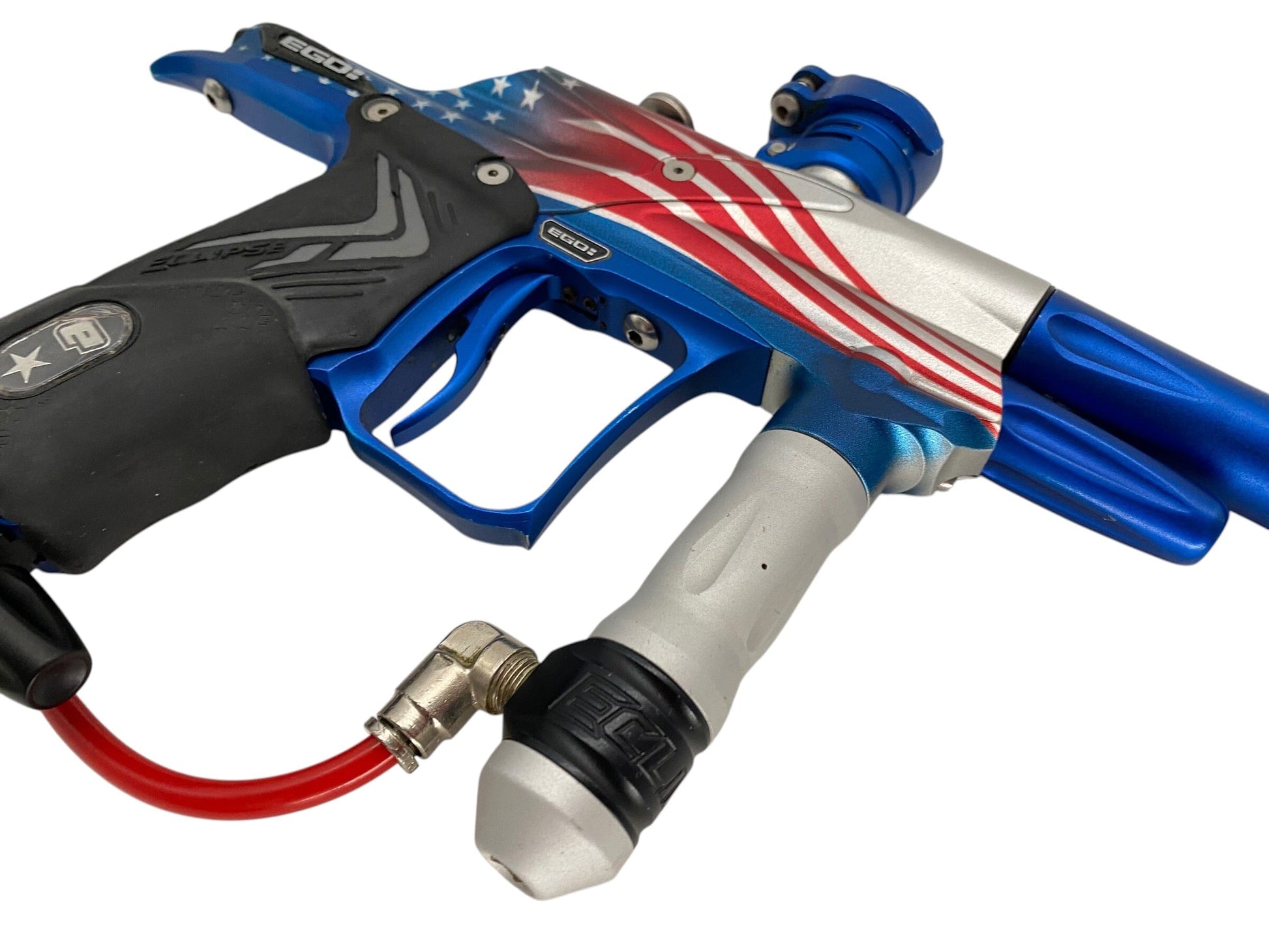 Used Planet Eclipse Ego 7 American Flag Paintball Gun Paintball Gun from CPXBrosPaintball Buy/Sell/Trade Paintball Markers, New Paintball Guns, Paintball Hoppers, Paintball Masks, and Hormesis Headbands